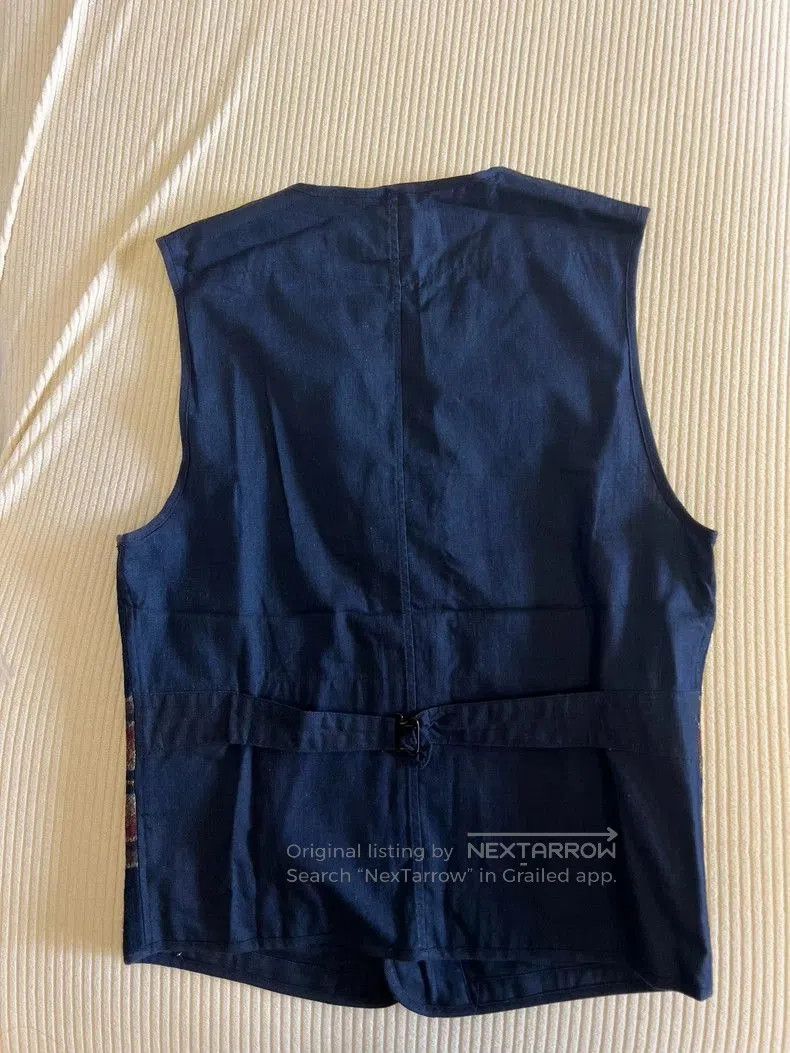 RRL Ralph Lauren RRL Vintage Silver Buckle Stripe Vest. Size US S / EU 44-46 / 1 - 2 Thumbnail