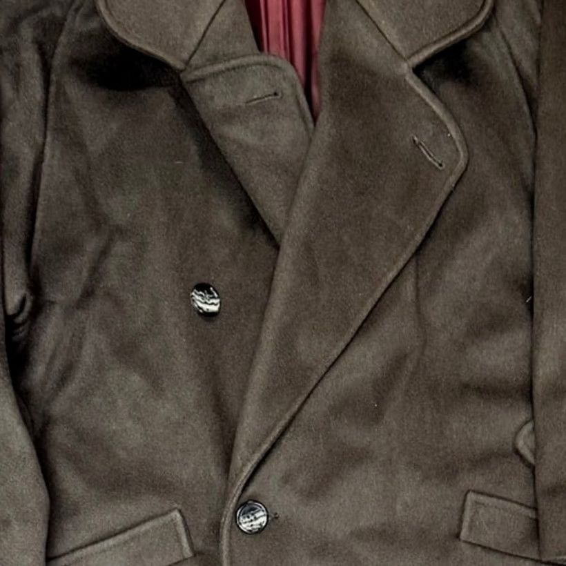 Vintage VINTAGE Steve by Searle Long Maxi Wool Black Lined Coat Jacket 12 XS 50" Shoulder to Hem Womens Size L / US 10 / IT 46 - 3 Thumbnail