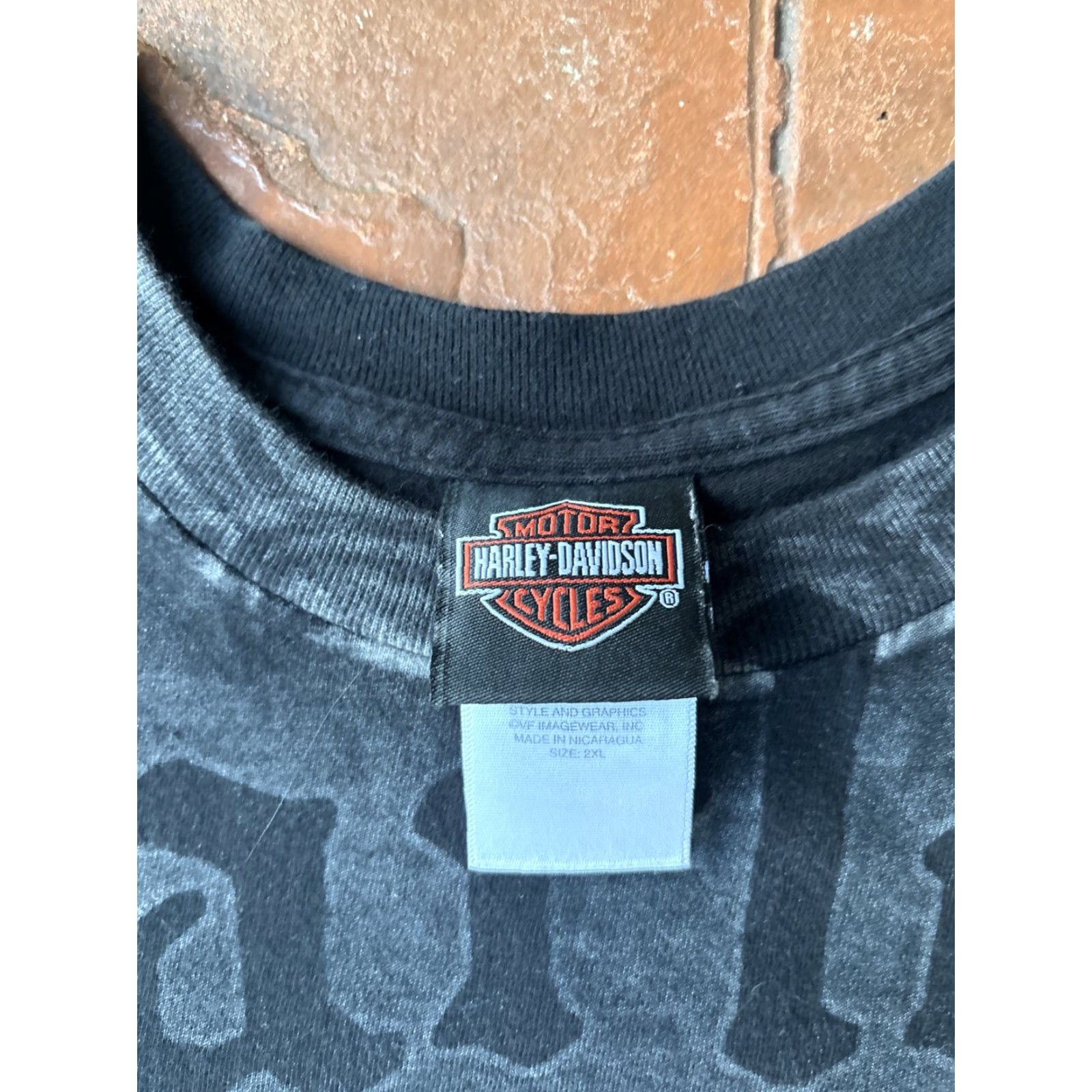 Harley Davidson VINTAGE Harley-Davidson T-Shirt 2XL White Short Sleeve Crew Neck Logo Graphic Print Biker Grunge 90s USA Mens Size US XL / EU 56 / 4 - 2 Thumbnail