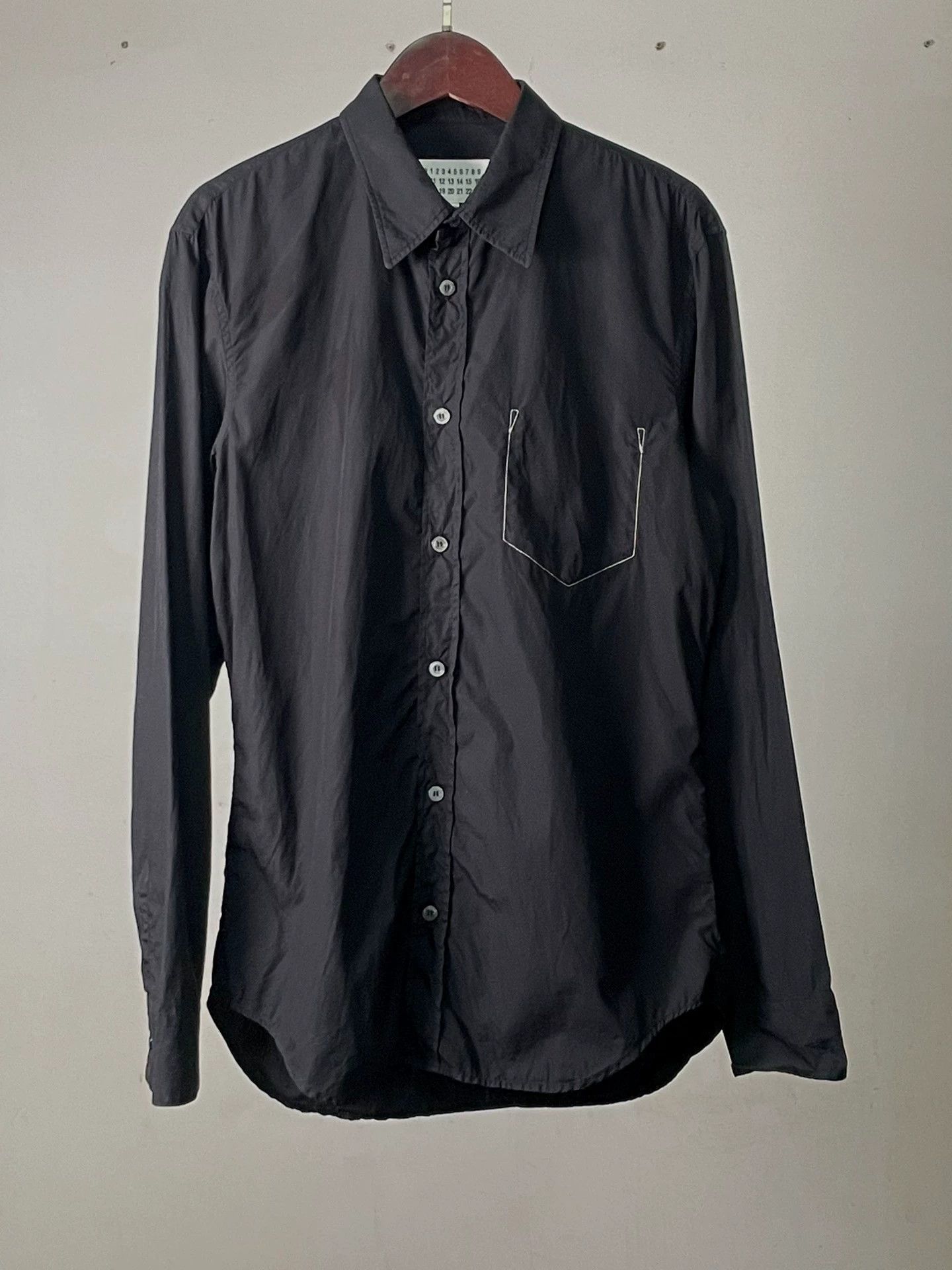Maison Margiela Maison Margiela S/S19 Reverse Stitch Pocket Shirt Size US S / EU 44-46 / 1 - 3 Thumbnail