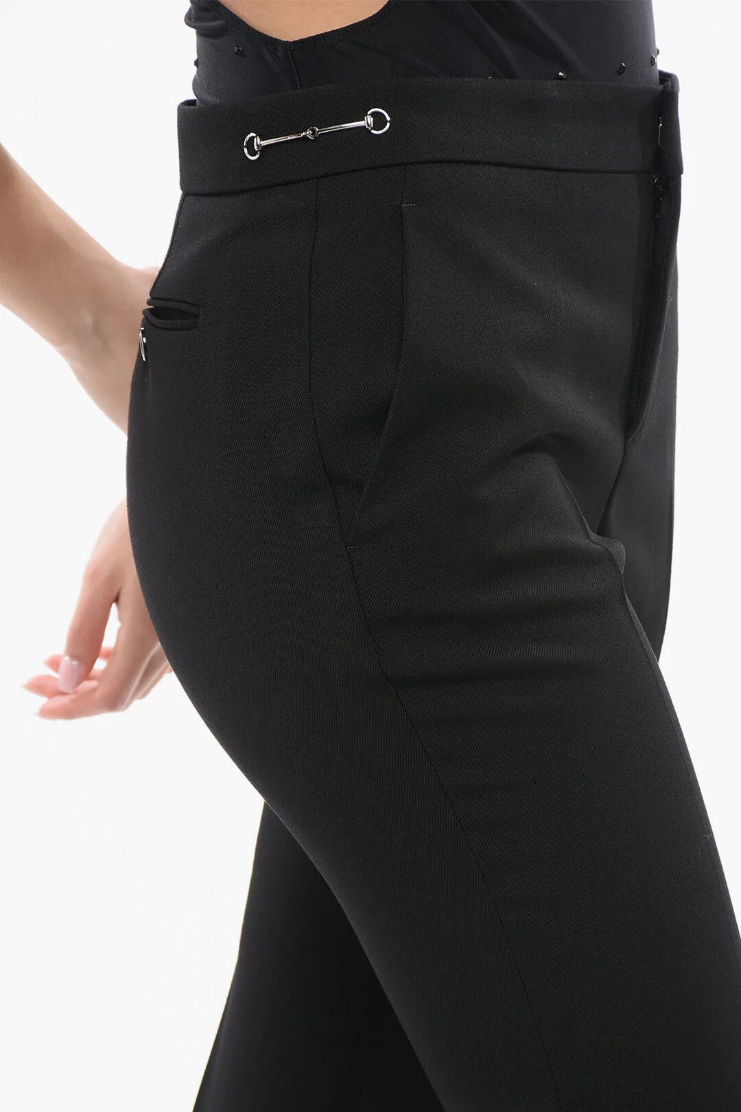 Gucci o1mm0326 Wool Pant in Black Size 28" / US 6 / IT 42 - 3 Thumbnail