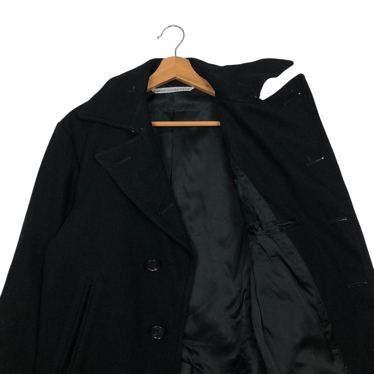 Japanese Brand 📌Wool Double Collar Jacket Journal Standard Issey Miyake Size US M / EU 48-50 / 2 - 13 Thumbnail