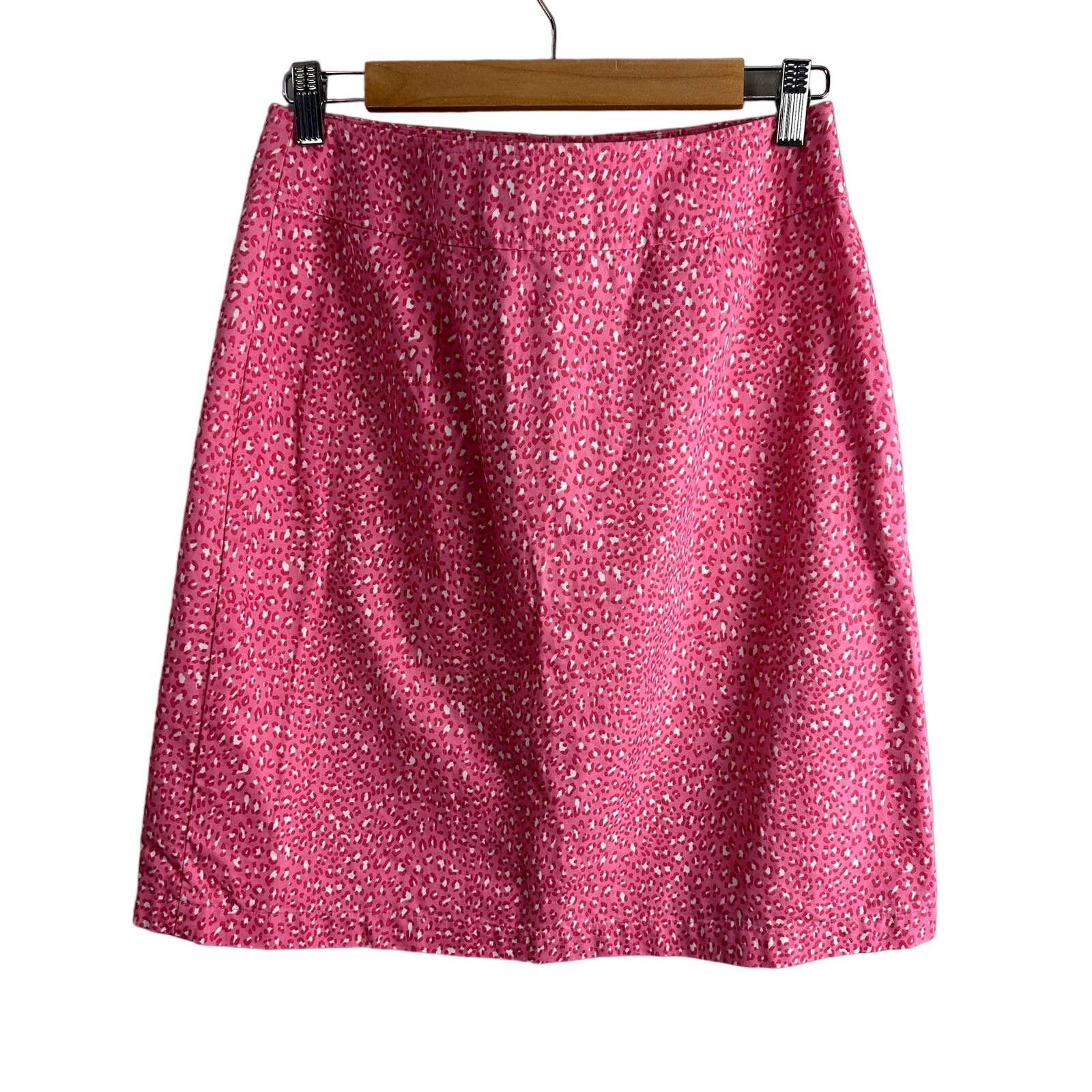 Other Vintage Pink Leopard Print Pencil Skirt 6 S Cheetah Animal Size 28" / US 6 / IT 42 - 3 Thumbnail