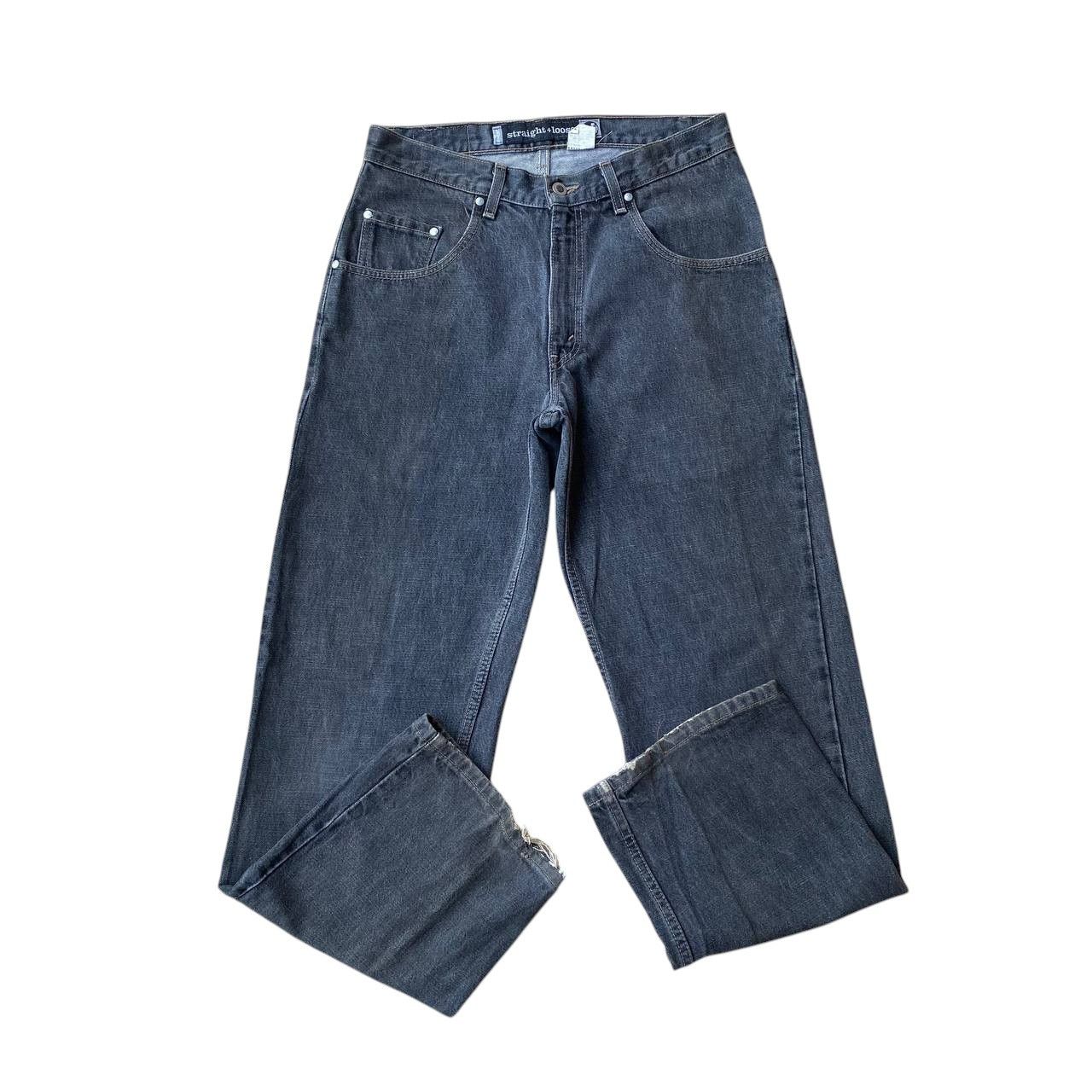 Levi's Vintage Clothing VINTAGE LEVIS 99 SILVERTAB BAGGY LOOSE FADED BLACK DENIM Size US 31 - 6 Thumbnail
