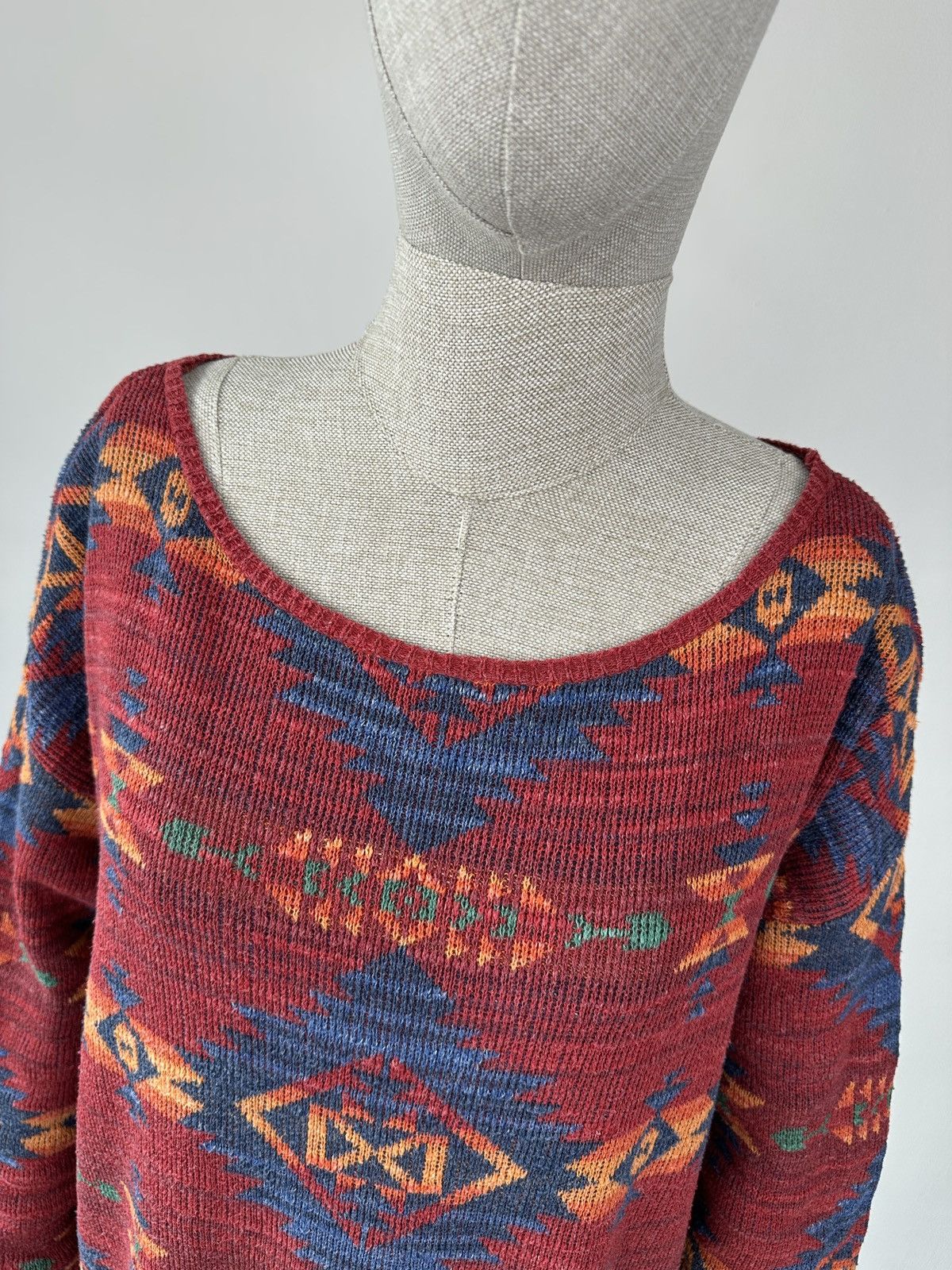 Denim & Supply Ralph Lauren DENIM & SUPPLY RALPH LAUREN Aztec Pattern Cotton Sweater Size M / US 6-8 / IT 42-44 - 9 Thumbnail