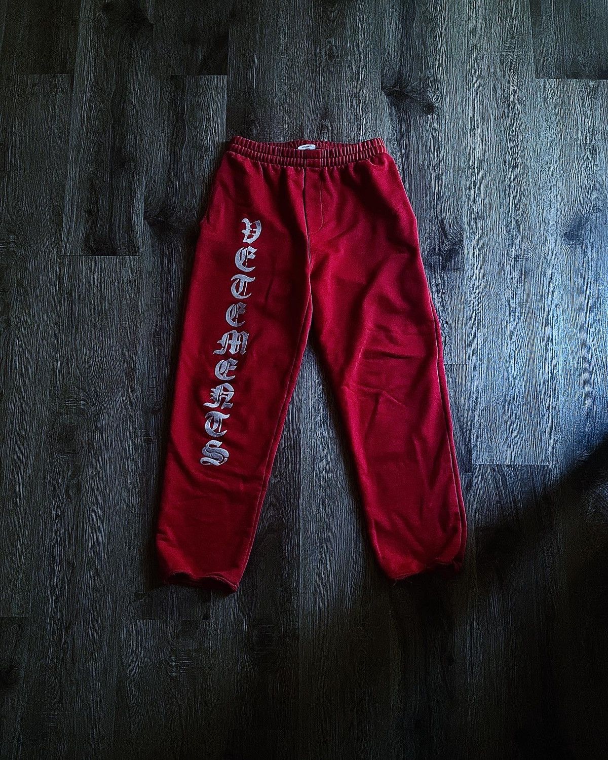 image of Vetements Gothic Sweatpants in Red, Men's (Size 30)