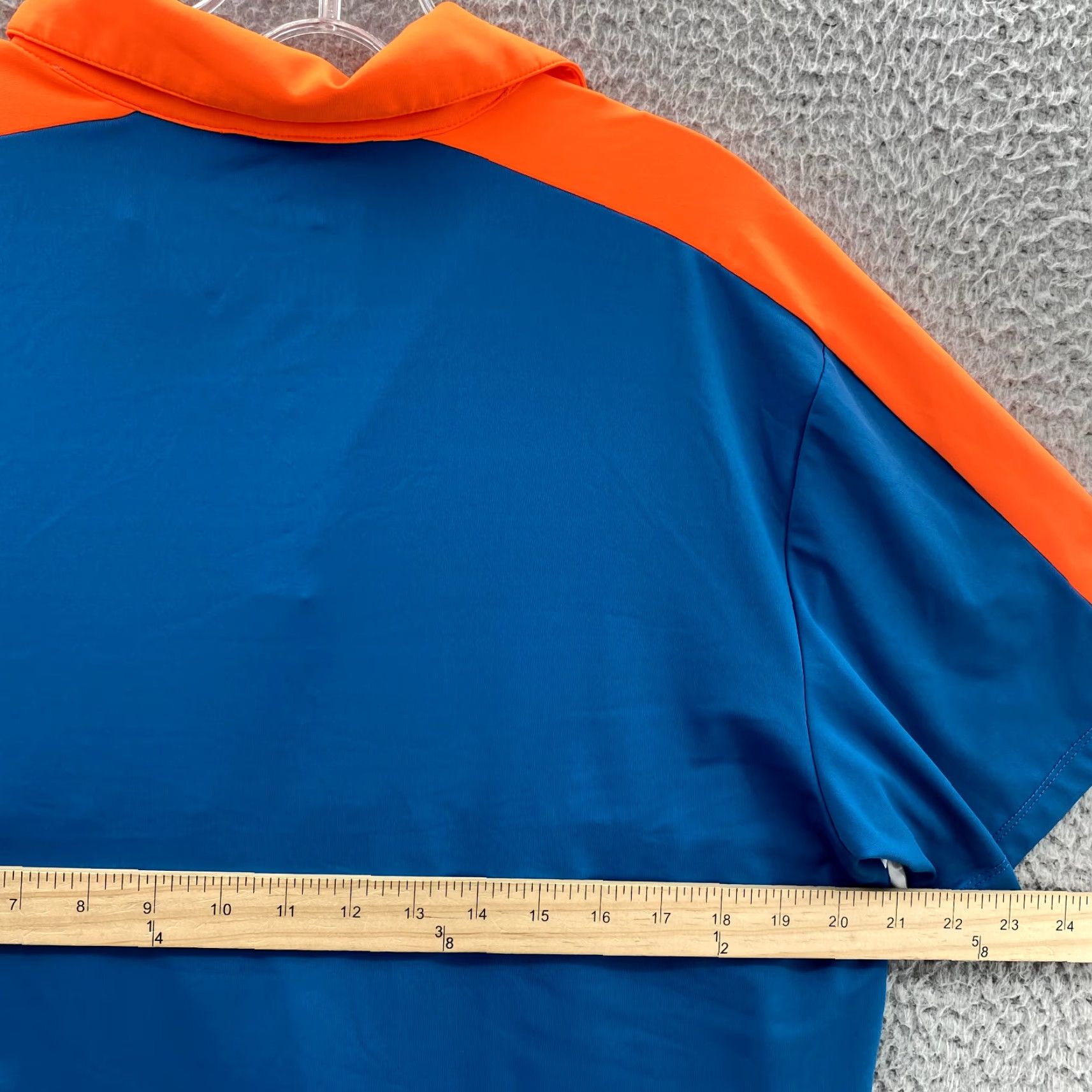 Prince Prince 1/4 Zip Polo Pullover Men's Medium Blue Orange Sportswear Tennis Core Ace Shirt Size US M / EU 48-50 / 2 - 7 Thumbnail
