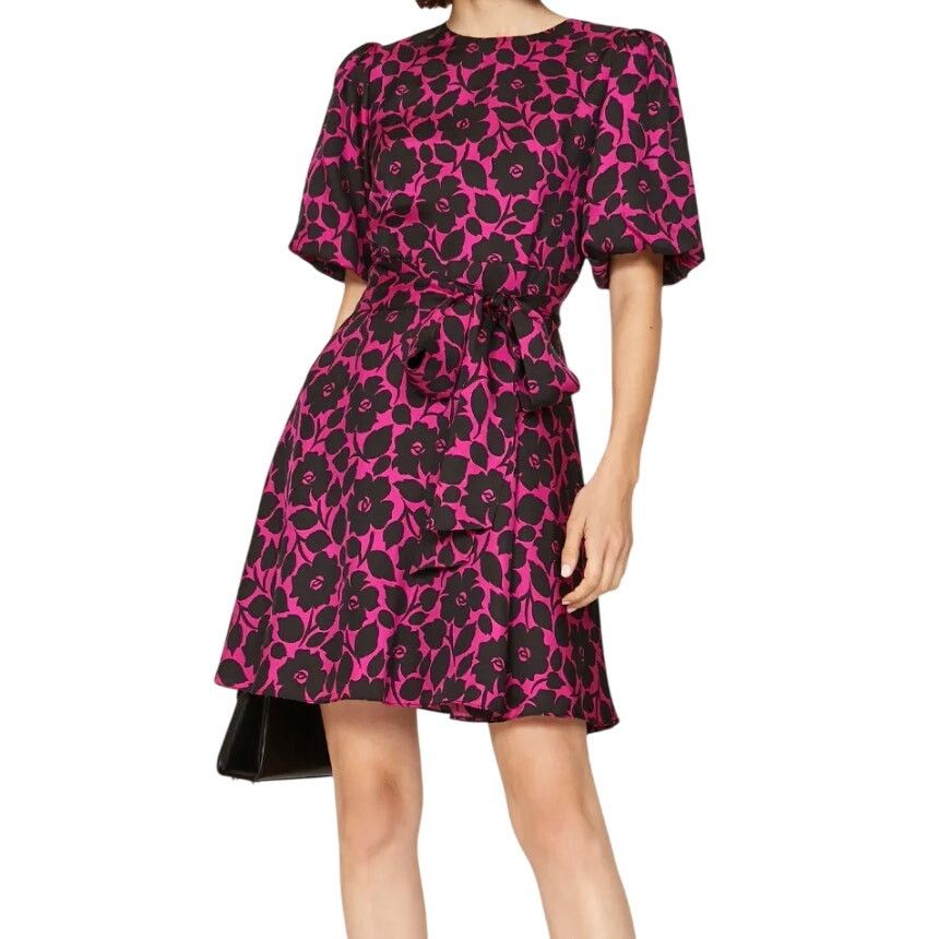 Kate Spade Kate Spade New York Rosy Garden Tie-Waist Dress, Size US 6 Size M / US 6-8 / IT 42-44 - 2 Thumbnail
