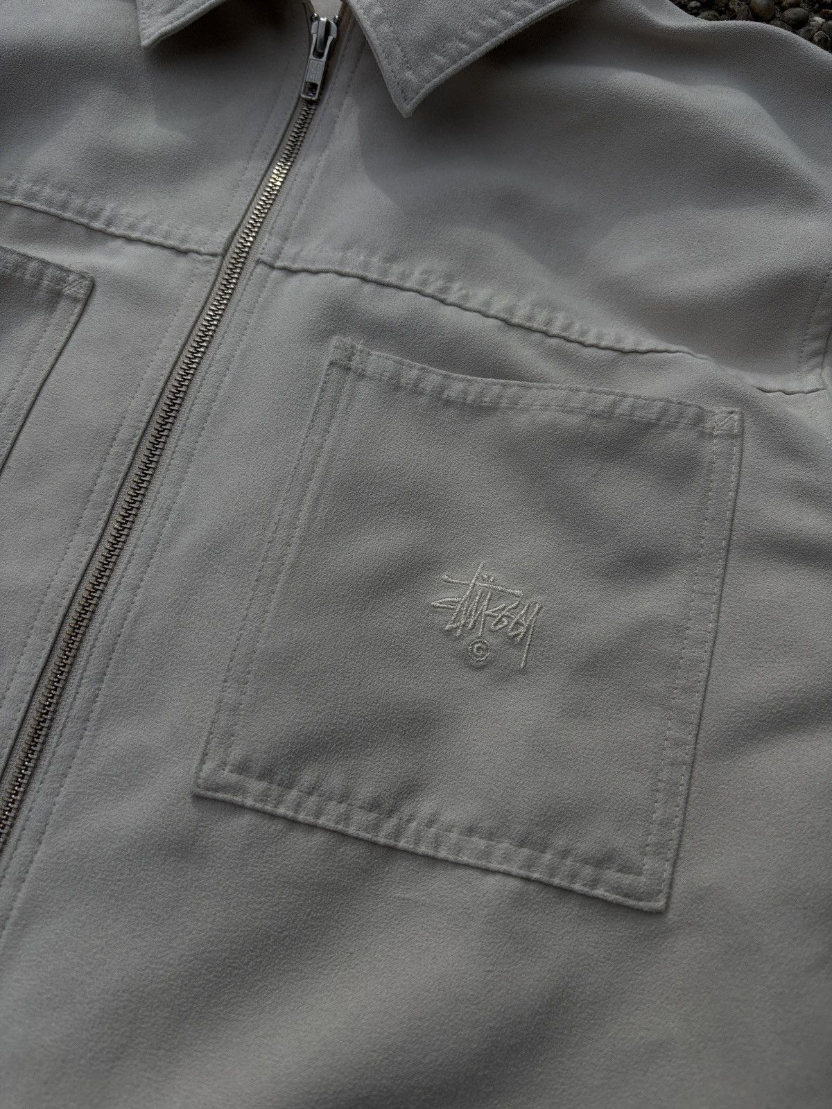 Stussy Stussy Micro Suede Work Shirt (L) Size US L / EU 52-54 / 3 - 4 Thumbnail