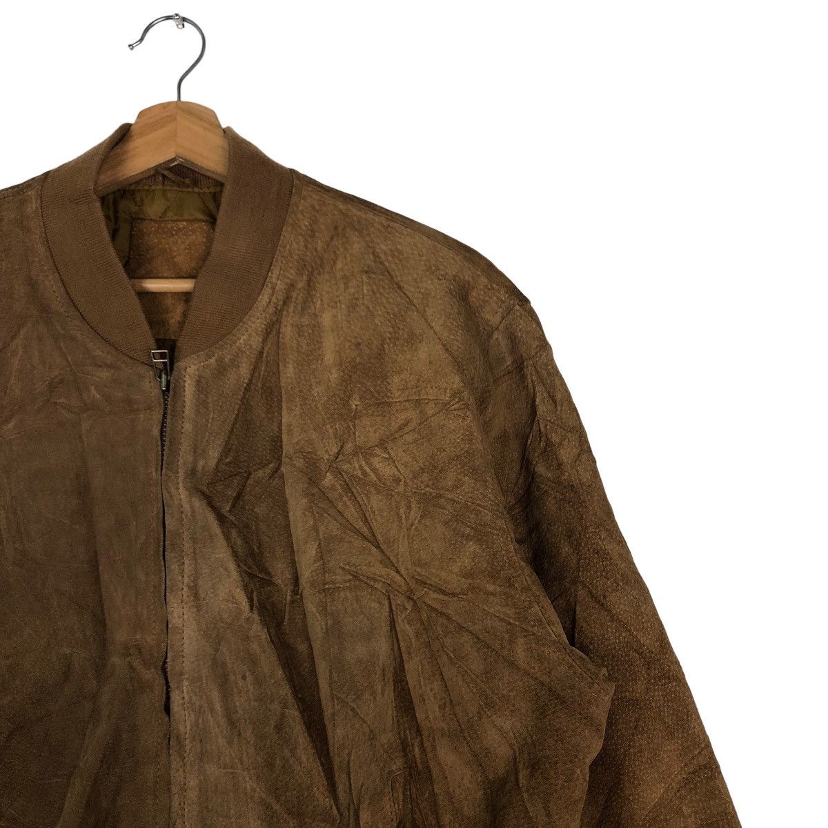 Japanese Brand 🔥Vtg Bomber Jacket Genuine Leather Japan Made Size US M / EU 48-50 / 2 - 6 Thumbnail
