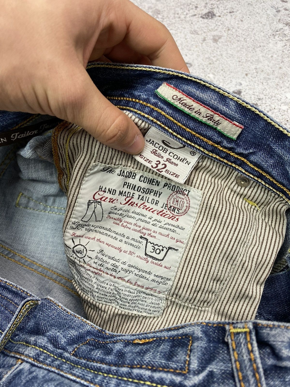 Jacob Cohen Jacob Cohen Handmade Jeans Made in Italy Slim Fit Men 32 Size US 32 / EU 48 - 14 Thumbnail
