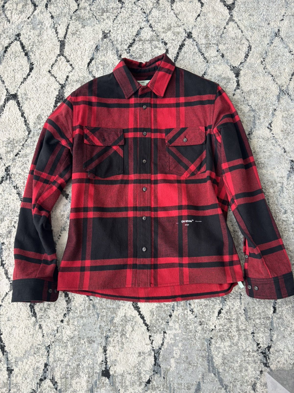 Off-White Off White Flannel Long-sleeve with Tassel/Fringe Logo Size US M / EU 48-50 / 2 - 3 Thumbnail