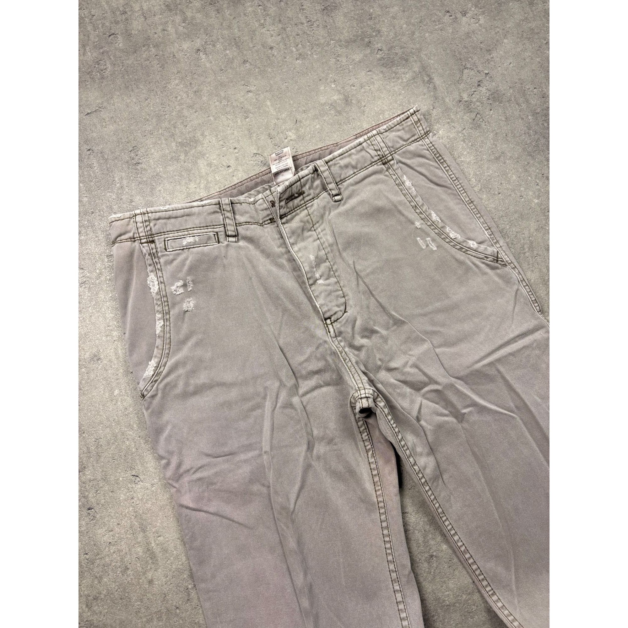 True Religion True Religion Khaki/Grey Straight Leg Trousers Size 34 stree Size US 38 / EU 54 - 9 Thumbnail