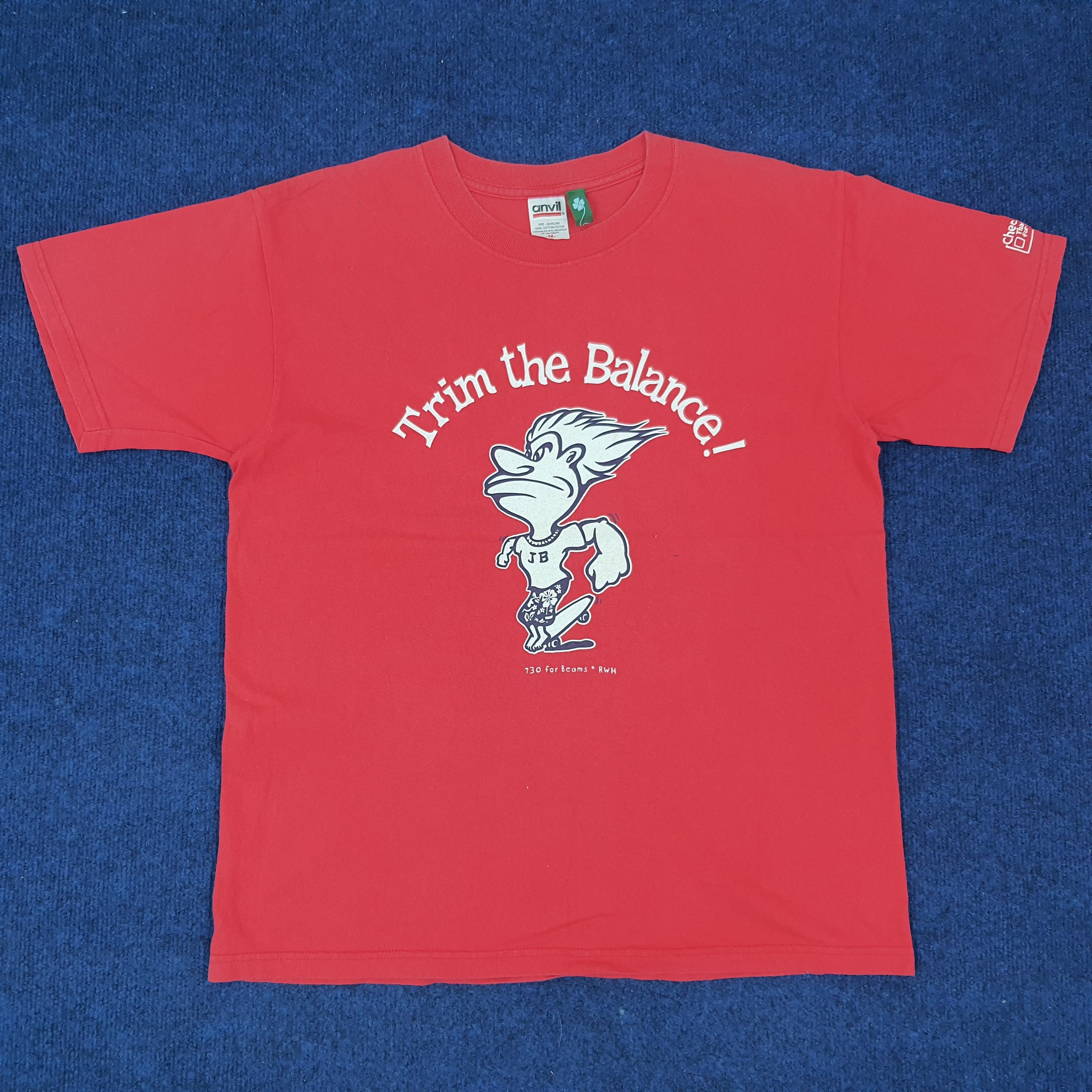 Vintage Vintage Trim the Balance Streetwear Skate Tshirt Size US L / EU 52-54 / 3 - 1 Thumbnail
