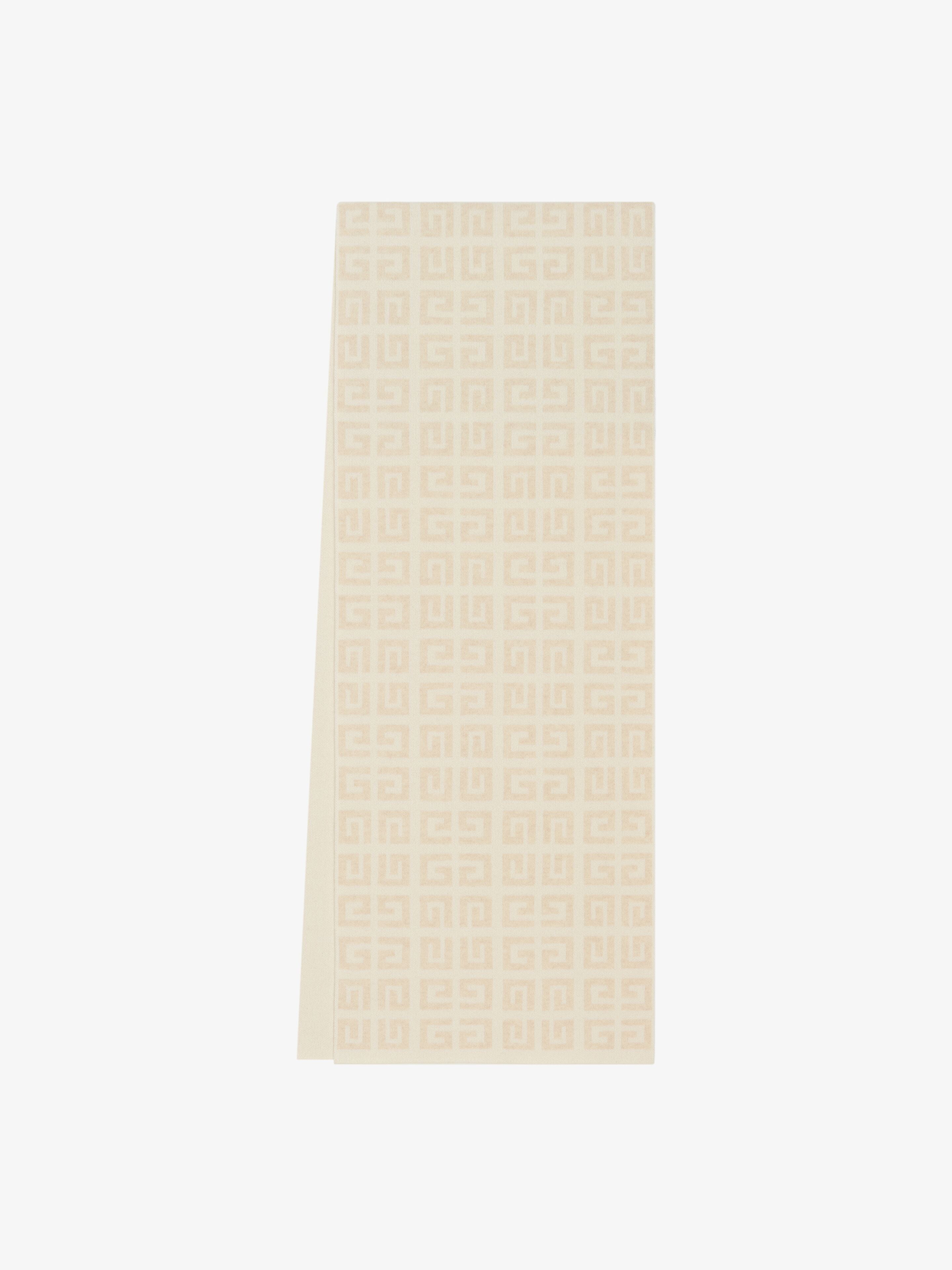 Givenchy o1mle0325 Size: OS / 4G Double Sided Scarf in White & Ecru Size ONE SIZE - 4 Thumbnail