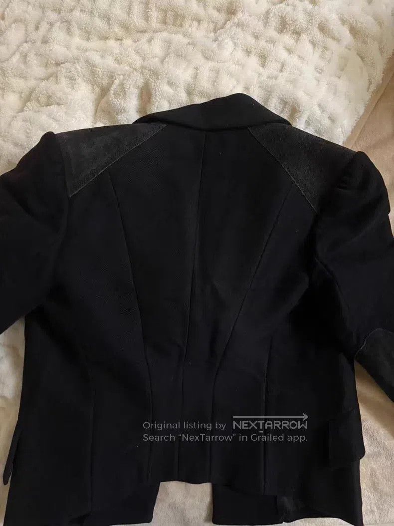 Vivienne Westwood Vivienne Westwood Black cotton and suede jacket Size L / US 10 / IT 46 - 3 Thumbnail