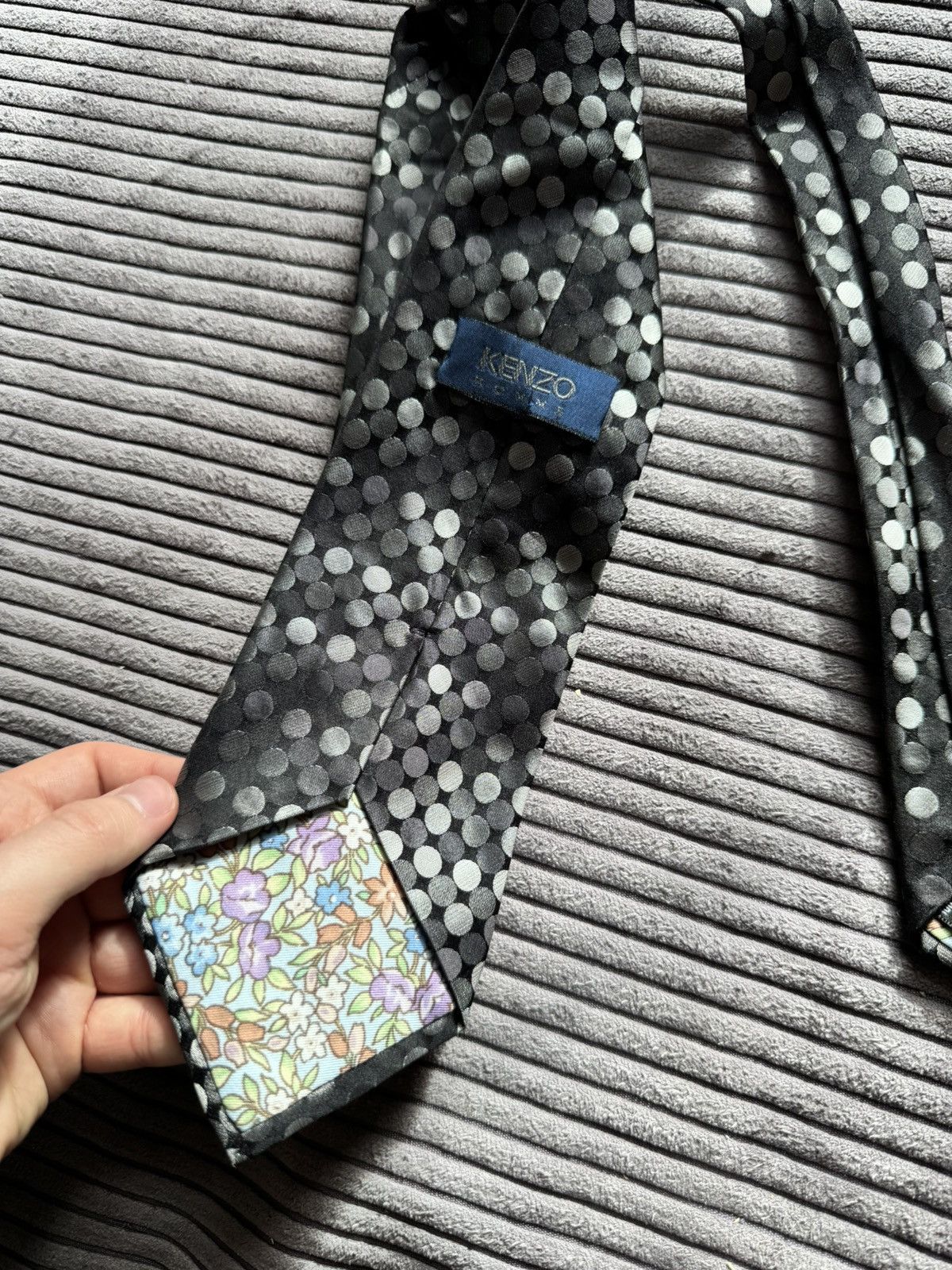 Kenzo Kenzo Homme Cravatte Silk Tie Casual Polka Dot Design Luxury Size ONE SIZE - 4 Thumbnail