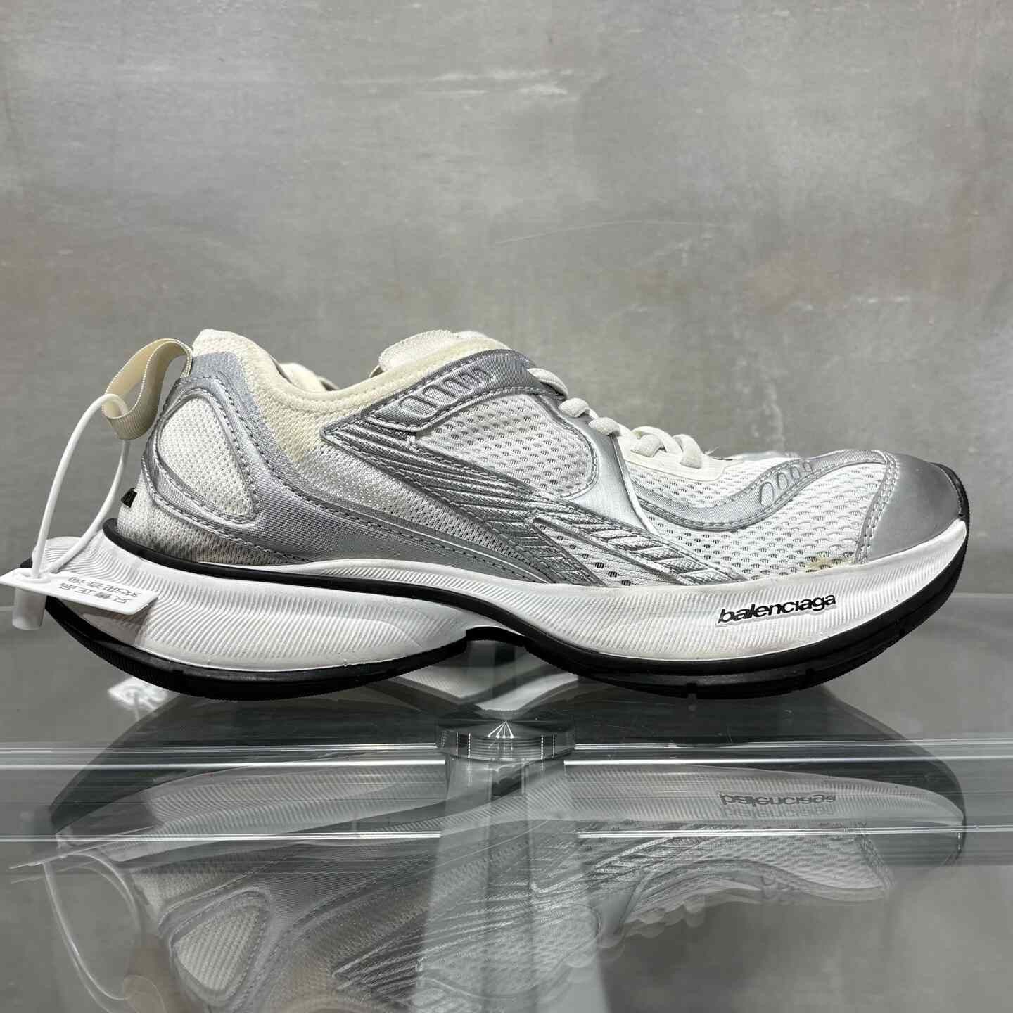 Balenciaga Balenciaga Circuit Dad Shoes, Silver White Size US 7.5 / IT 37.5 - 4 Thumbnail