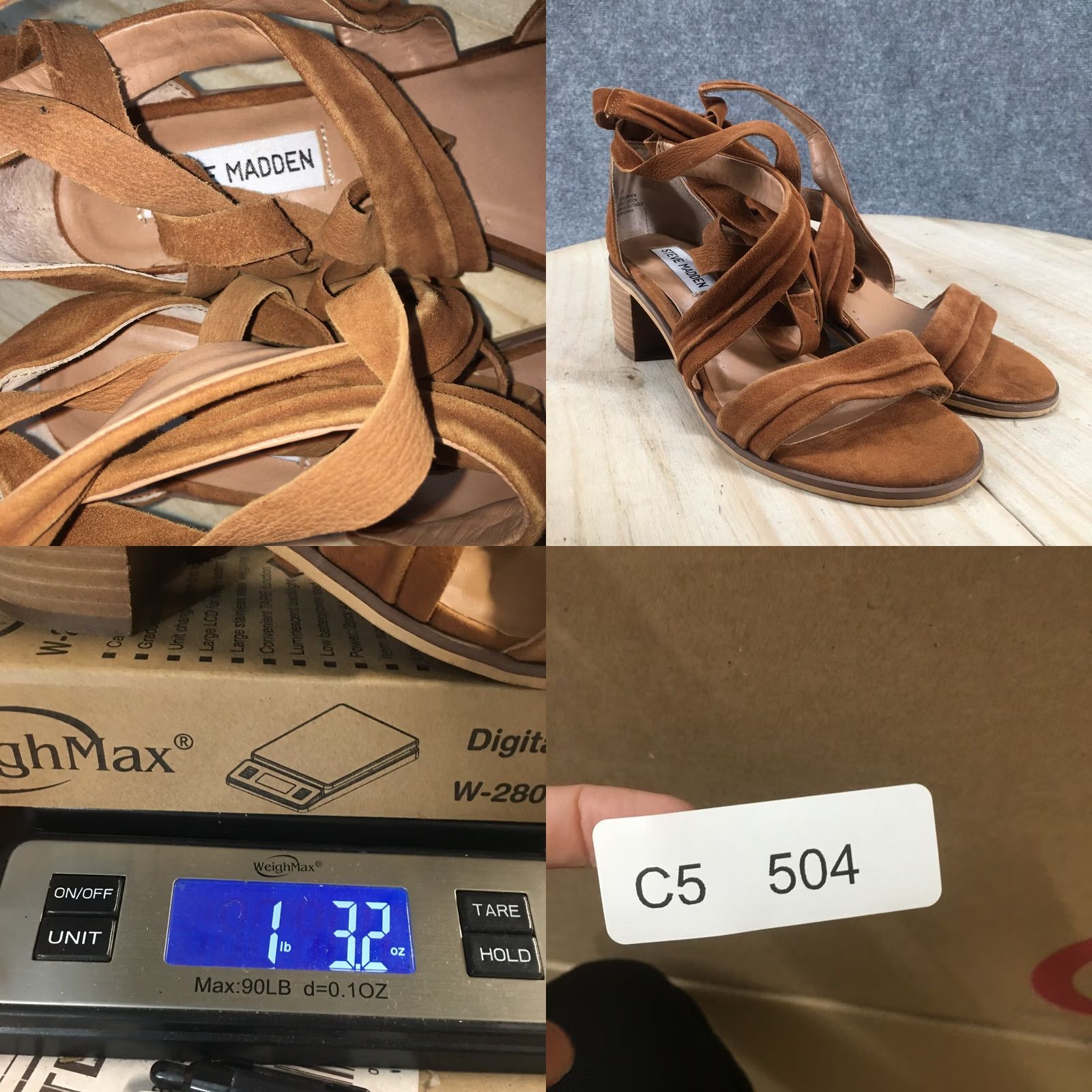 Steve Madden Steve Madden Strappy Womens Brown Sandals Ritual Casual Ankle Suede Heels Size US 7 / IT 37 - 11 Thumbnail