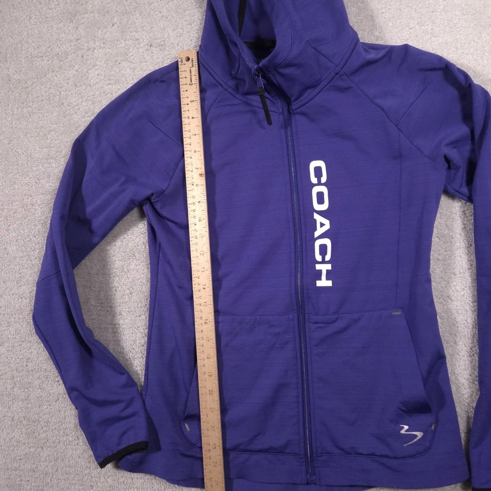 Coach VINTAGE Beachbody Jacket Womens Medium Purple Team Beachbody Coach Hooded Full Zip Size M / US 6-8 / IT 42-44 - 7 Thumbnail