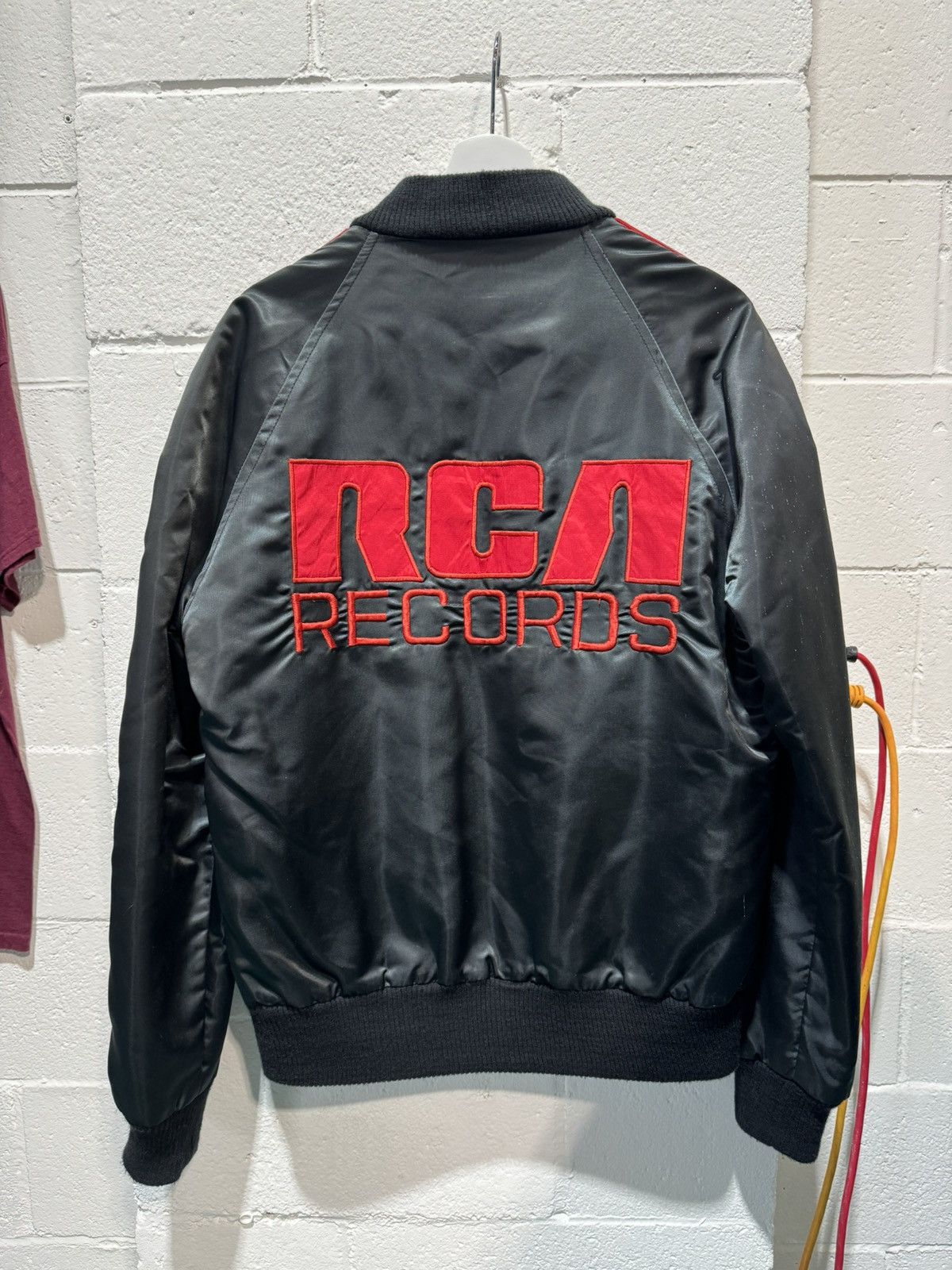image of Band Tees x Rock Band Rca Records Staff Jacket in Black, Men's (Size Large)