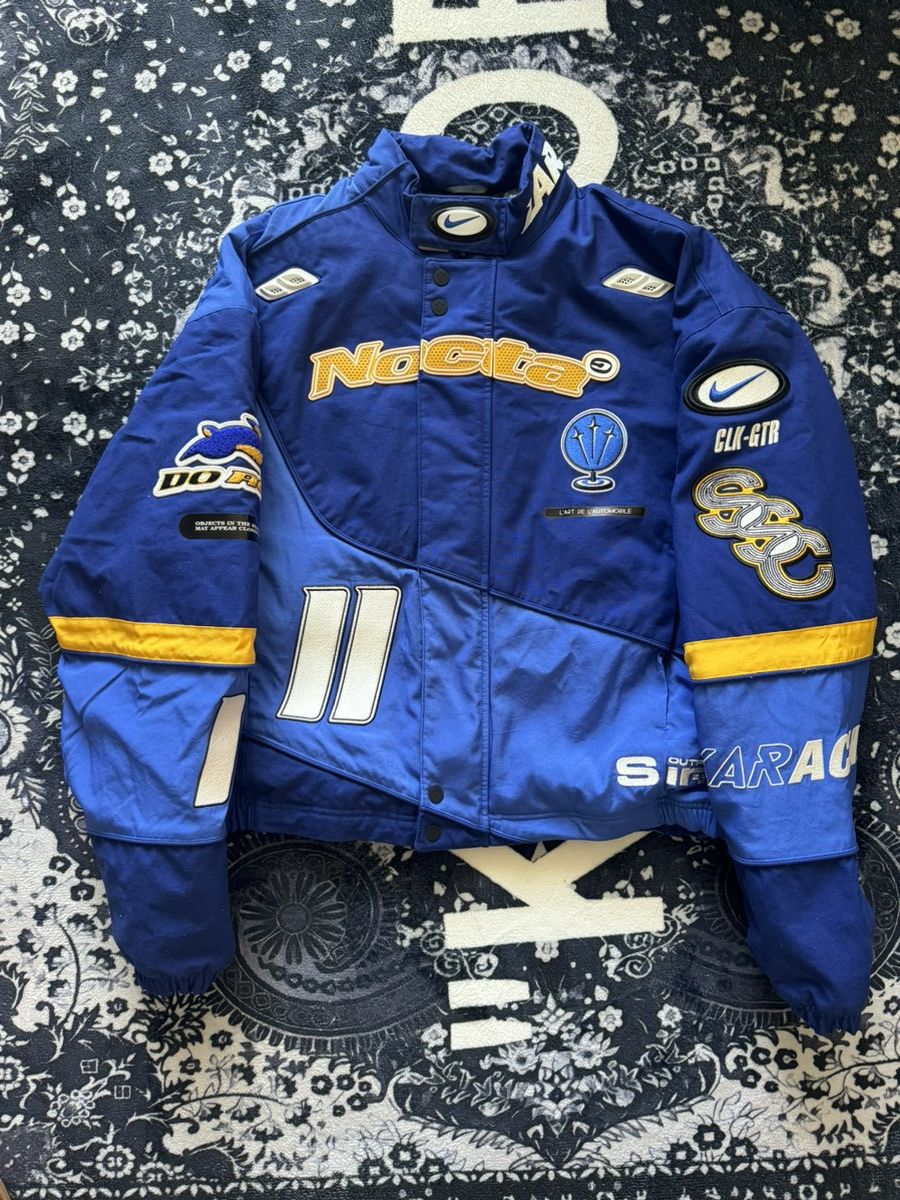 image of Nike Nocta L'art Racing Jacket - Medium in Blue, Men's