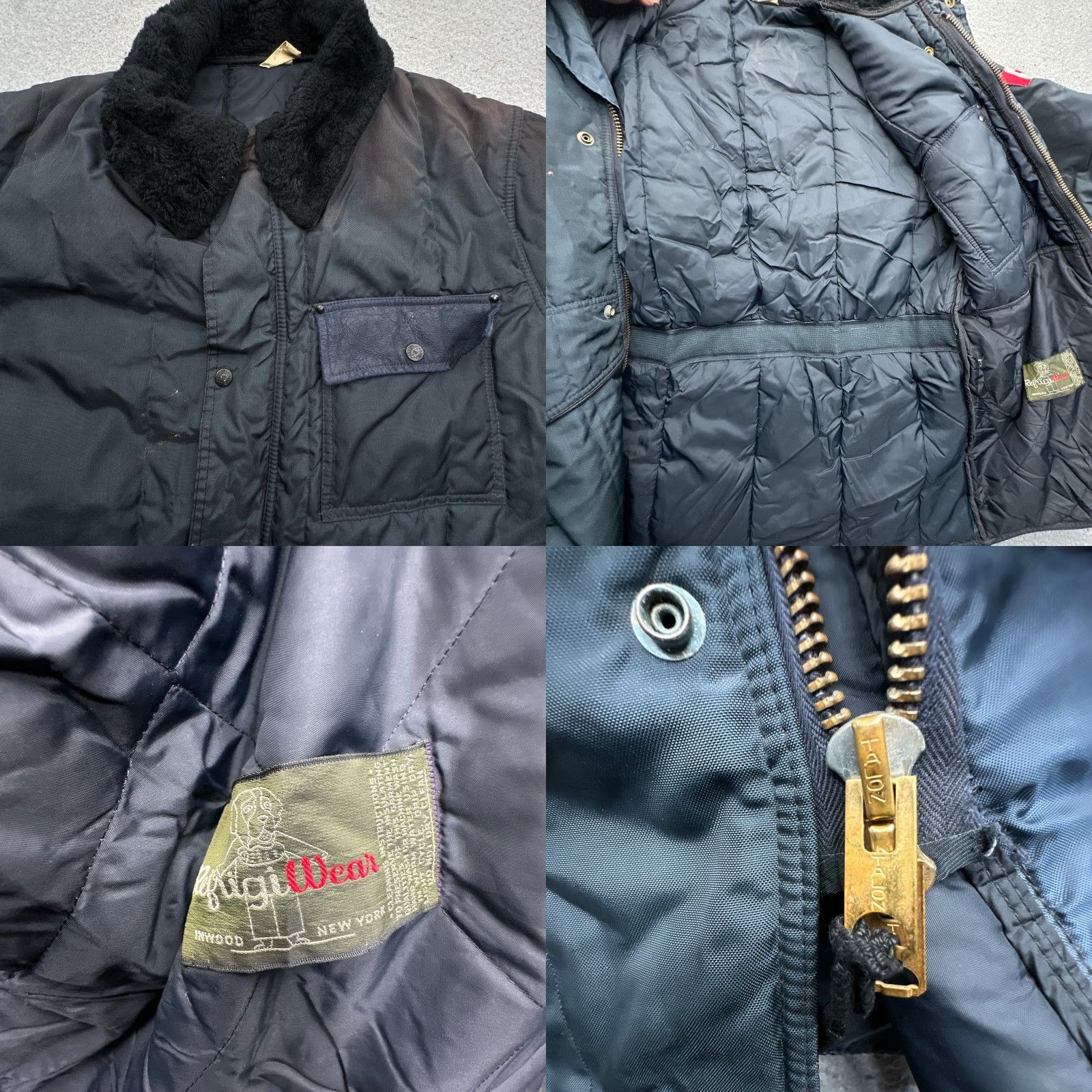 Refrigiwear VINTAGE RefrigiWear Insulated Quilted Coat Jacket Mens Medium Zip Navy Canada Coat Mens M Navy 90s Vintage Quilted Jacket Mens Size US M / EU 48-50 / 2 - 9 Thumbnail