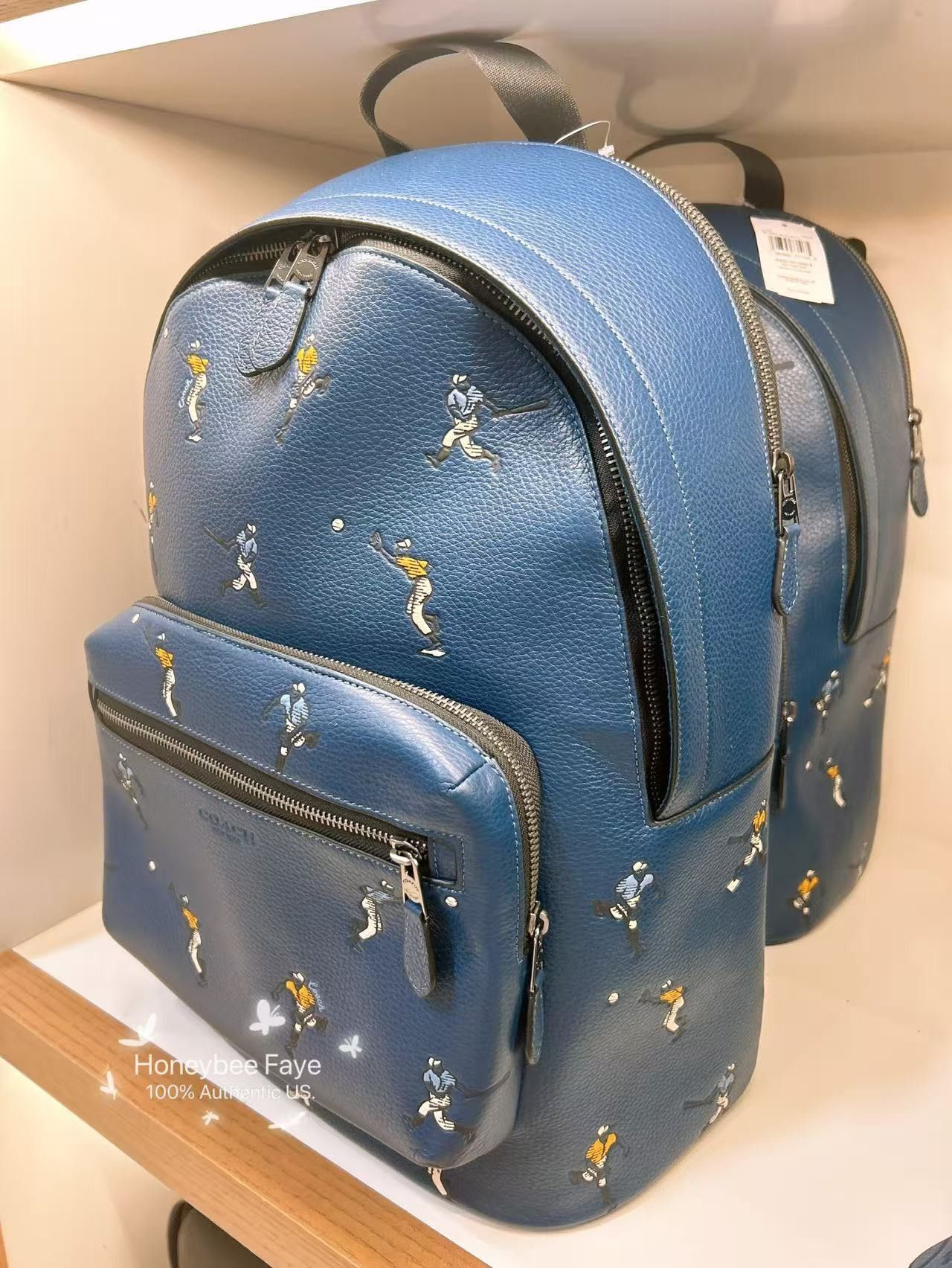 Coach West Backpack With Baseball Print CAX47 Size ONE SIZE - 3 Thumbnail