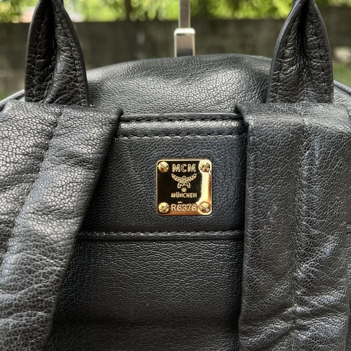 MCM MCM Stark Backpack Insignia Lambskin Leather Size ONE SIZE - 19 Thumbnail