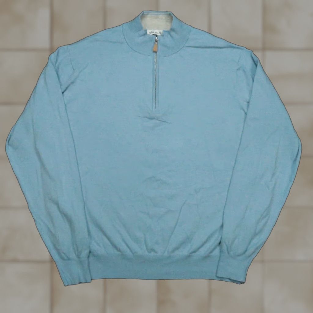 Peter Millar Peter Millar Sweater Mens XL Blue Crown Soft Quarter Zip Pullover Size US XL / EU 56 / 4 - 1 Thumbnail
