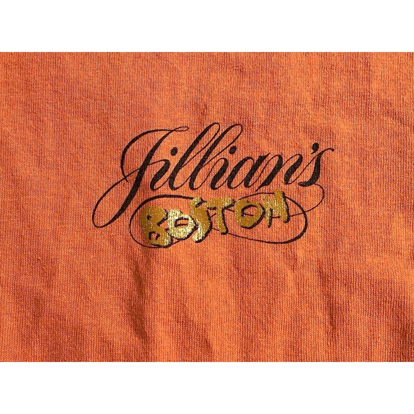 Anvil VINTAGE Jillian's Boston Billiards Mao Tse Tung Quote Shirt Men’s L Orange 90s Size US L / EU 52-54 / 3 - 5 Thumbnail