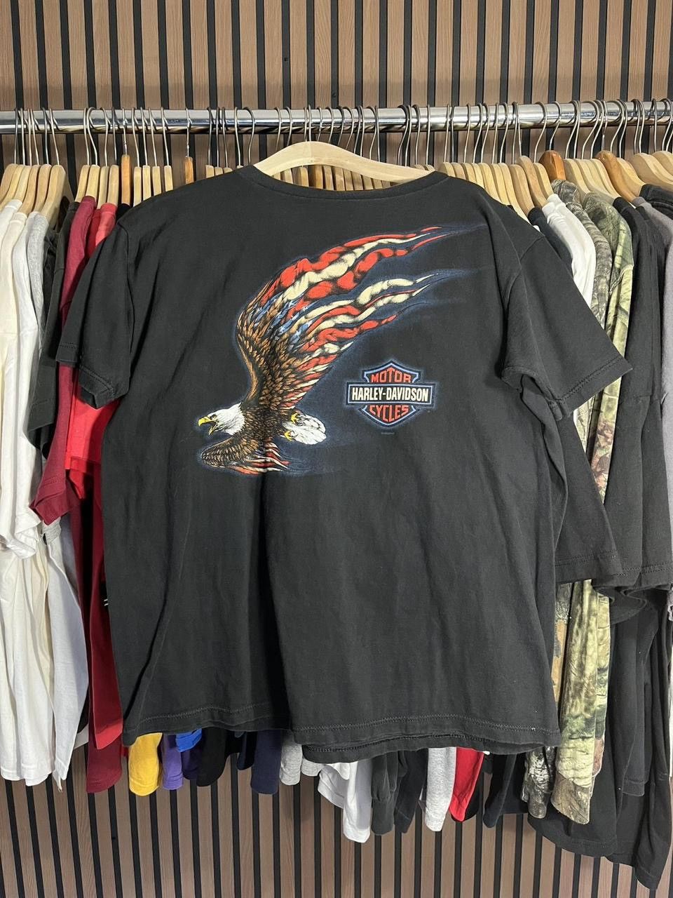 Harley Davidson Y2K Americana Bald Eagle Roanoke, VA Harley Davidson Tee Size US XL / EU 56 / 4 - 1 Thumbnail