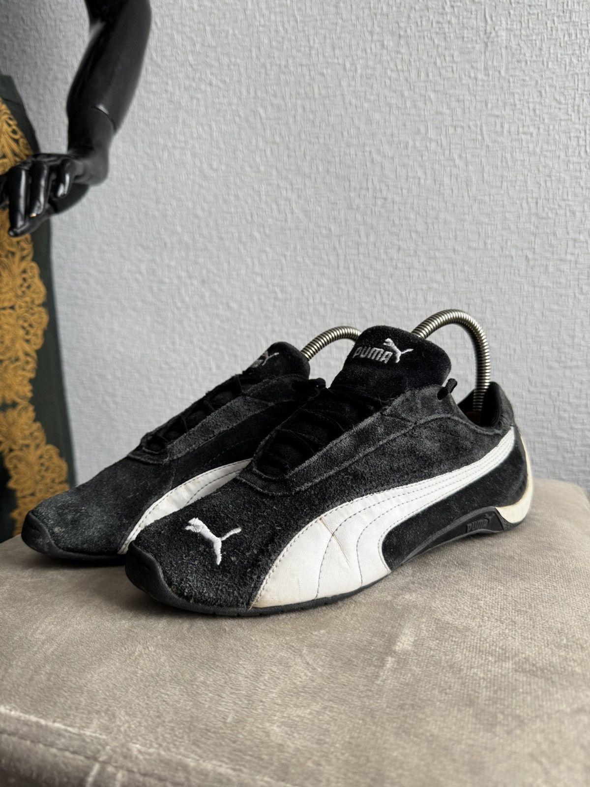 Puma PUMA SPEEDCAT LEATHER LOW TOP SHOES BLACK CLASSIC Size US 6.5 / IT 36.5 - 1 Thumbnail