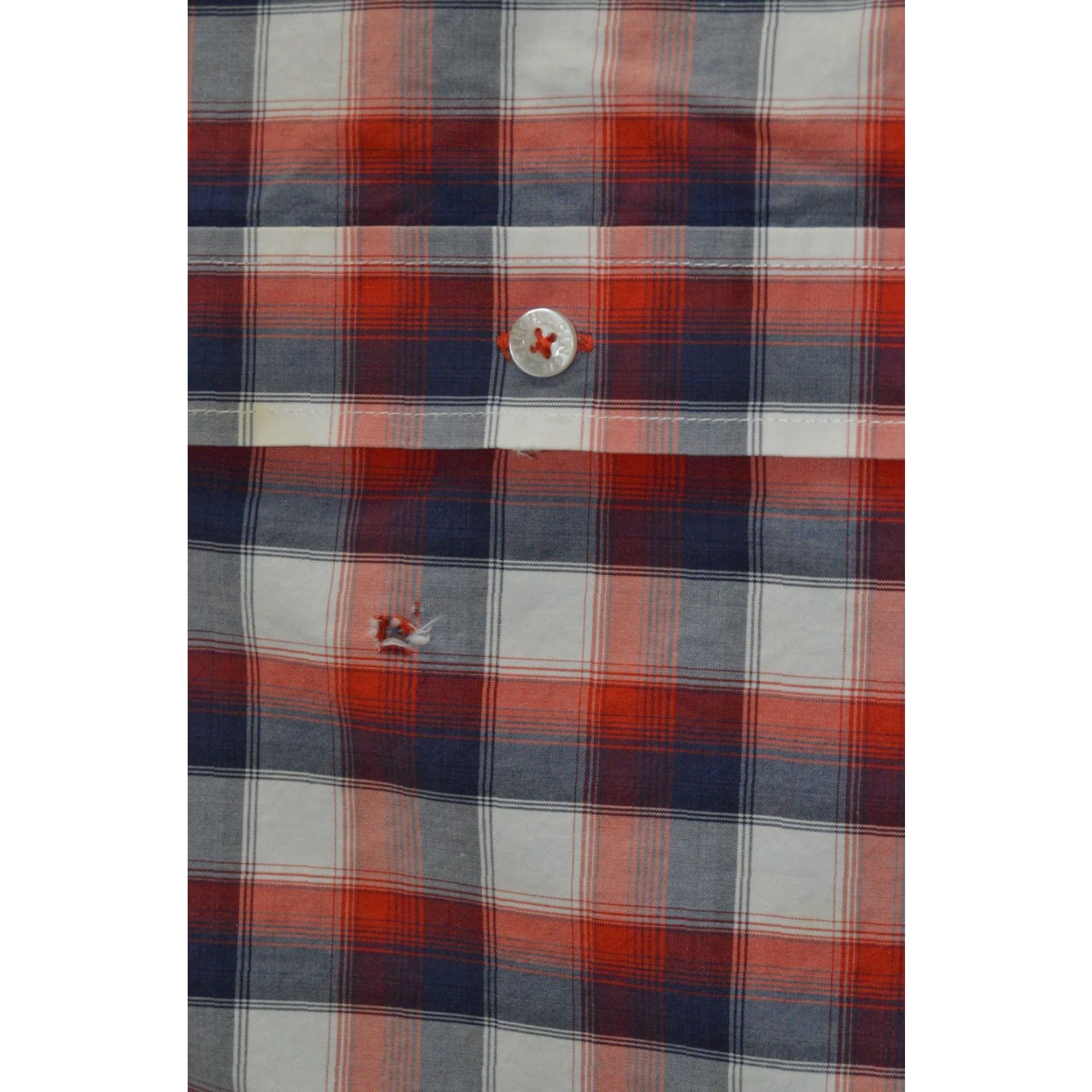 Vintage Cinch Mens Western L/S Shirt 2XL Red White Blue Plaid Cotton Shirt Men Size US XXL / EU 58 / 5 - 6 Thumbnail