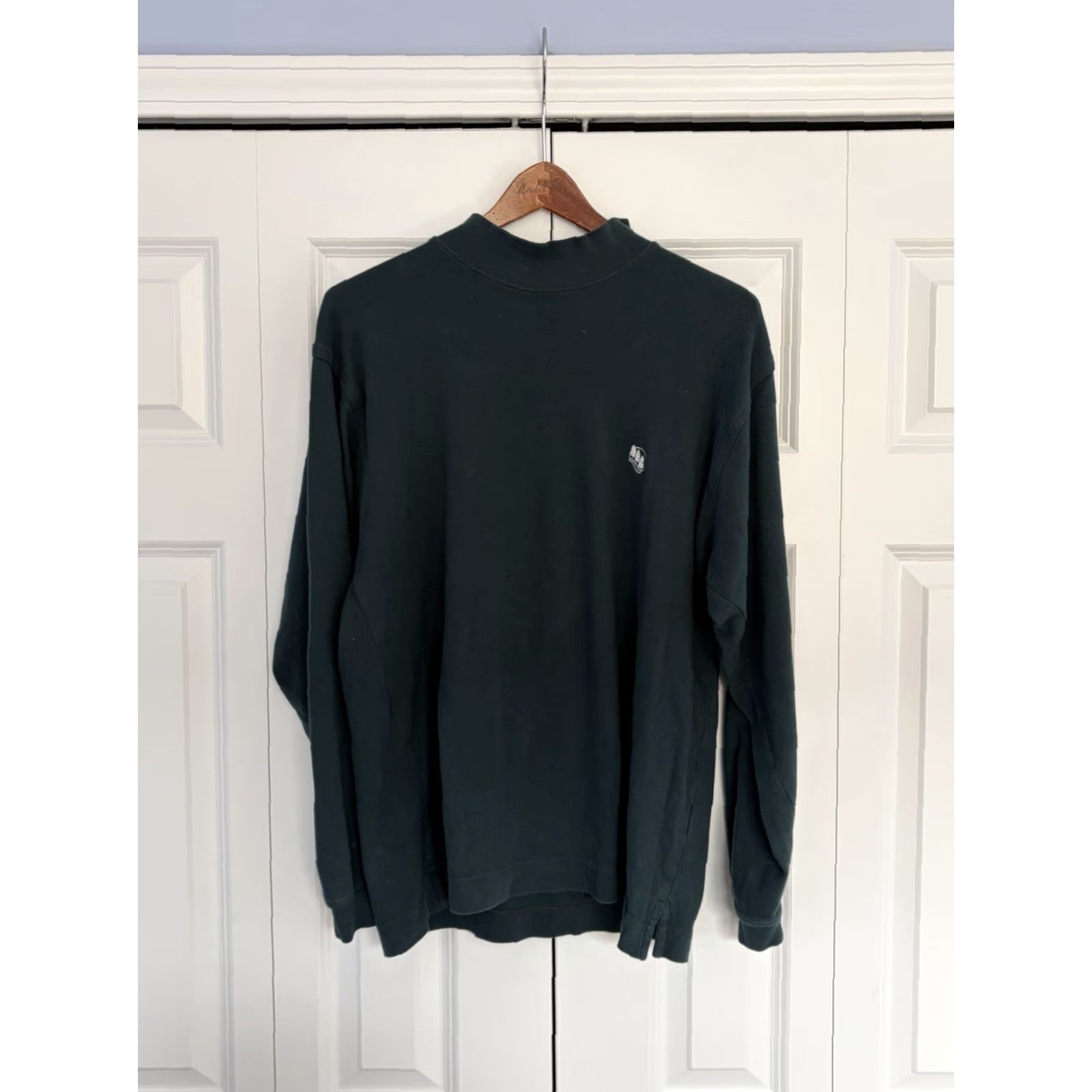 Cutter & Buck VINTAGE Cutter & Buck Mock Neck Turtleneck Sweater Mens Green M Knit Long Sleeve Pullover Size US M / EU 48-50 / 2 - 2 Thumbnail