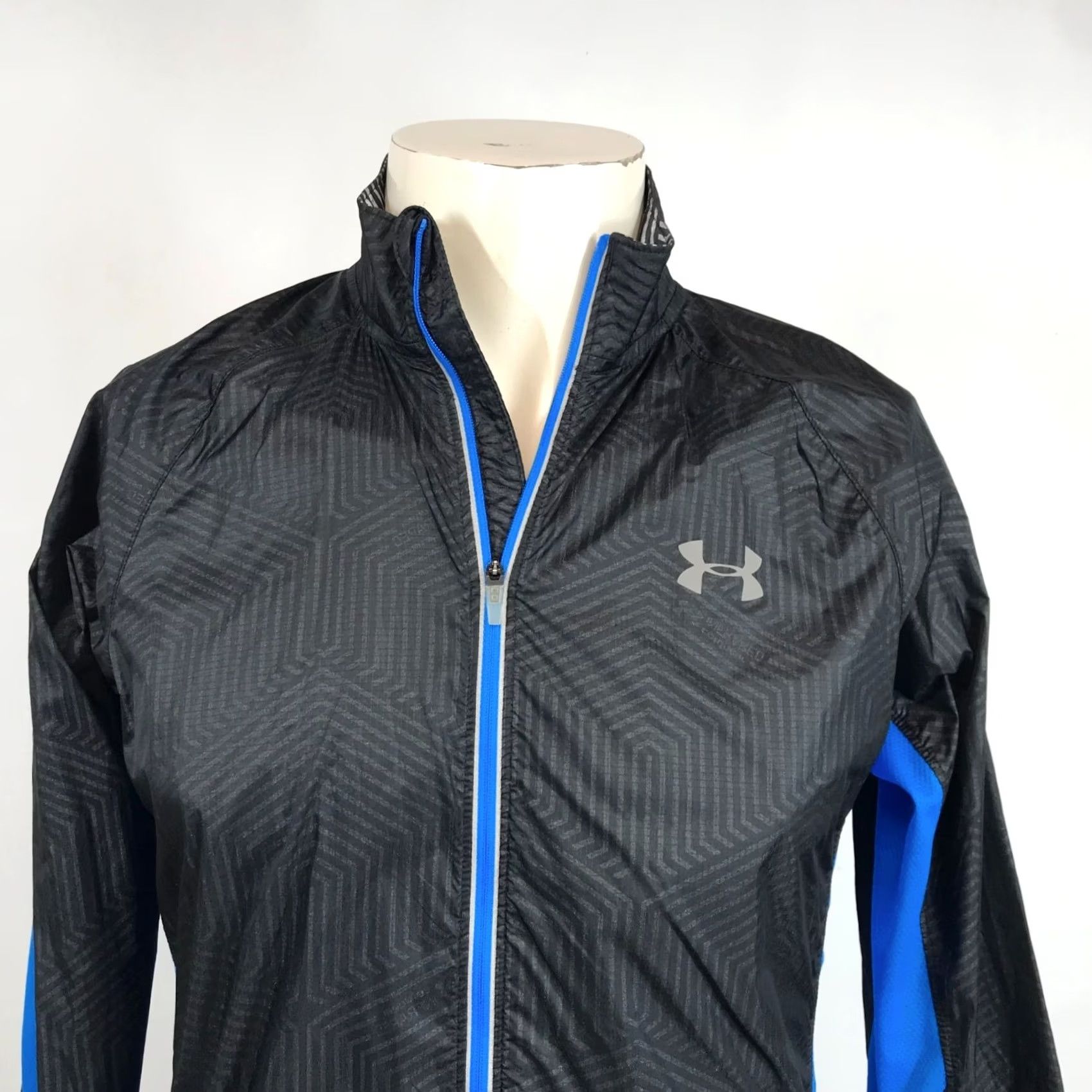 Under Armour UNDER ARMOUR Black Full Zip Cold Gear Running Jacket Mens Small Size US S / EU 44-46 / 1 - 2 Thumbnail