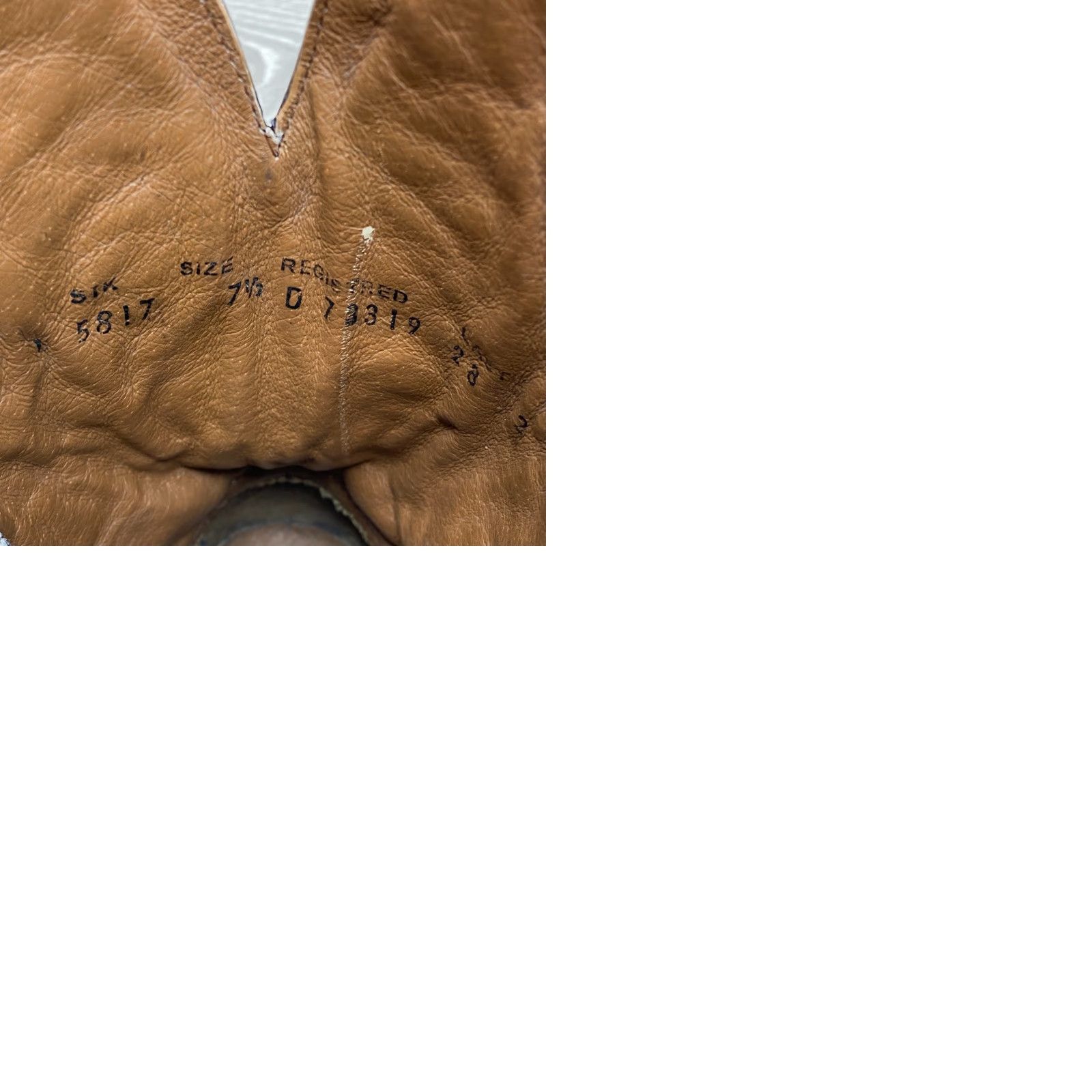 Vintage Circle G Men's 7.5 D Brown Leather Square Toe Cowboy Western Boots Distressed Size US 8 / EU 41 - 9 Thumbnail
