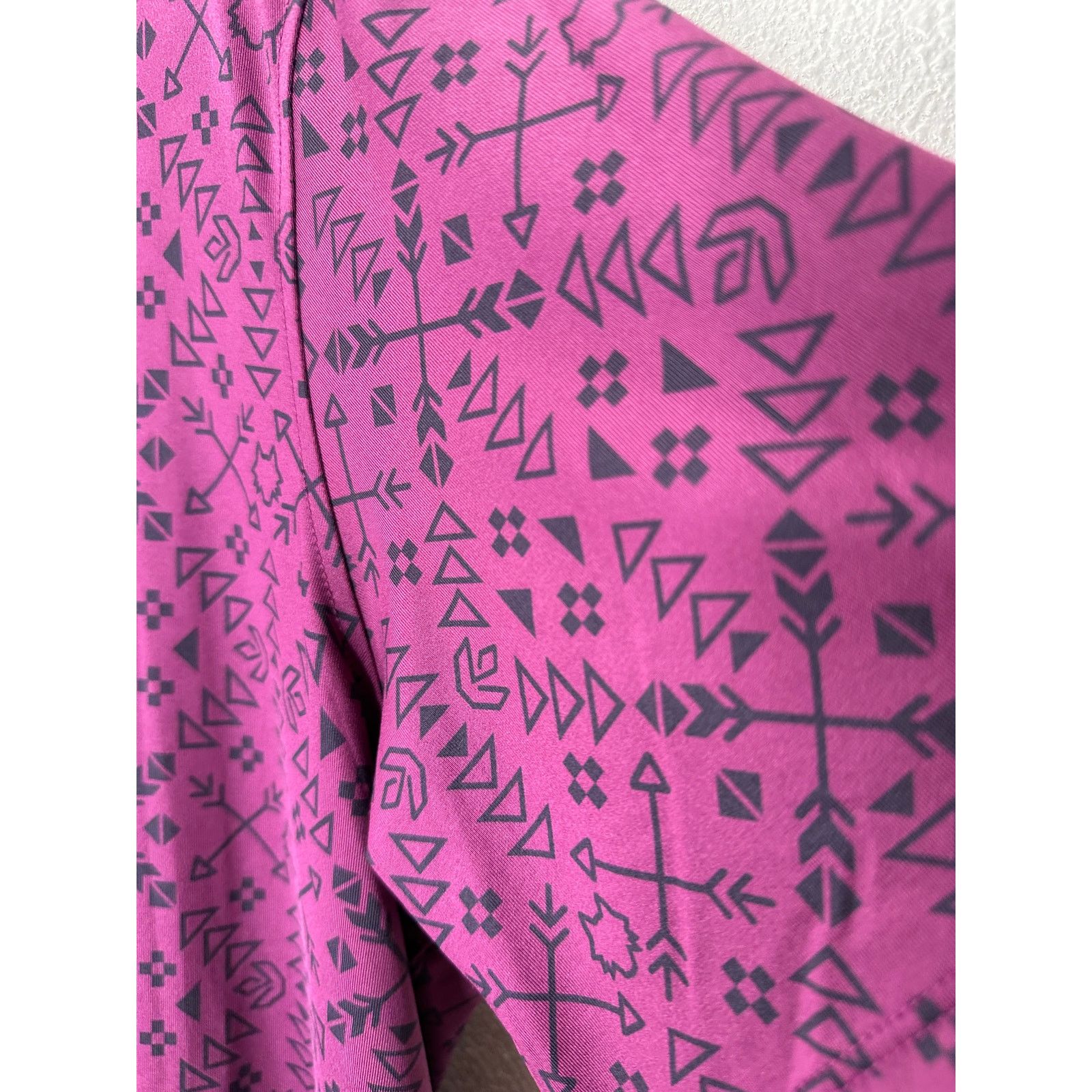 Other Greyson Men's Purple Performance Geometric Design Polo L Size US L / EU 52-54 / 3 - 4 Thumbnail