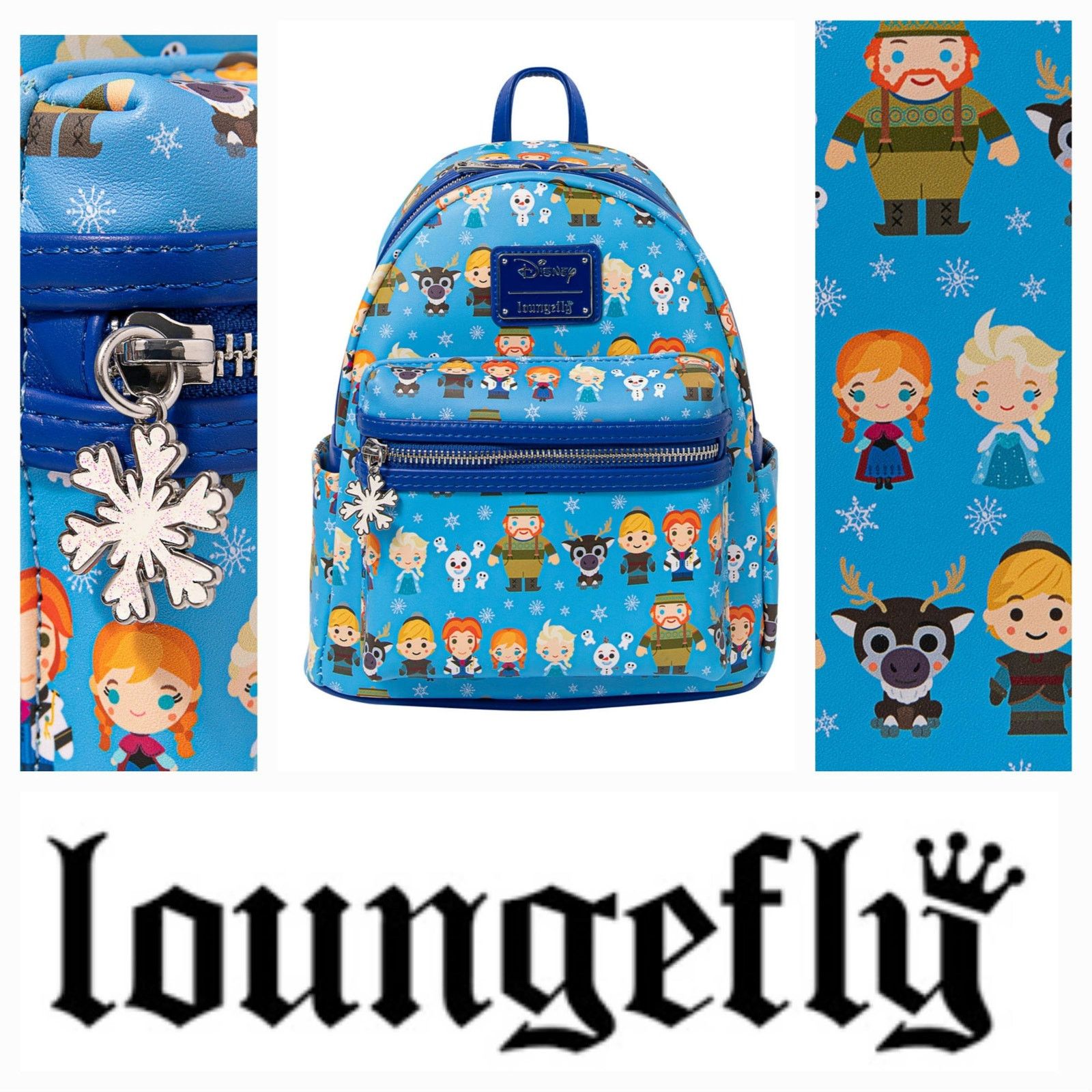 Other Limited Time Offer NWT Loungefly Disney Frozen Mini Backpack Size ONE SIZE - 1 Thumbnail