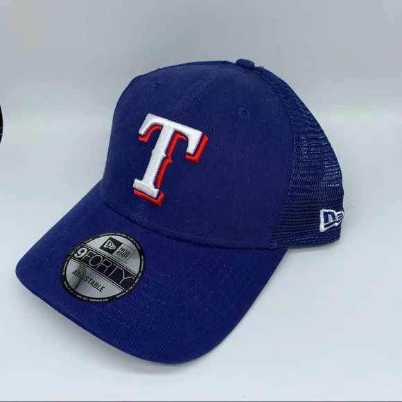 New Era Texas Ranger New Era 9Forty Trucker Hat Snapback Cap Size ONE SIZE - 2 Thumbnail