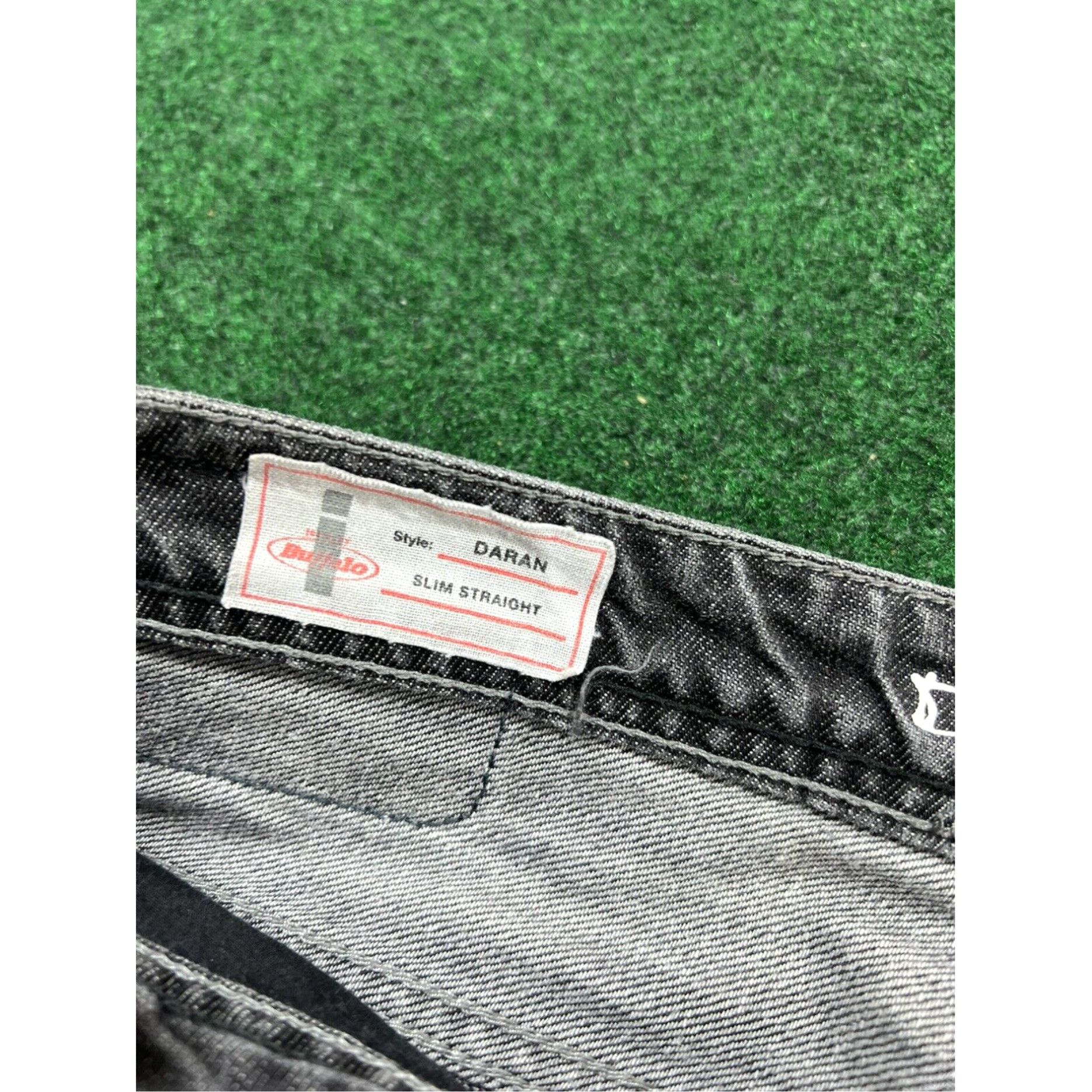 Vintage i Buffalo Daran Men's Slim Straight Denim Black Jeans Size 34 X 28 Size US 34 / EU 50 - 6 Thumbnail