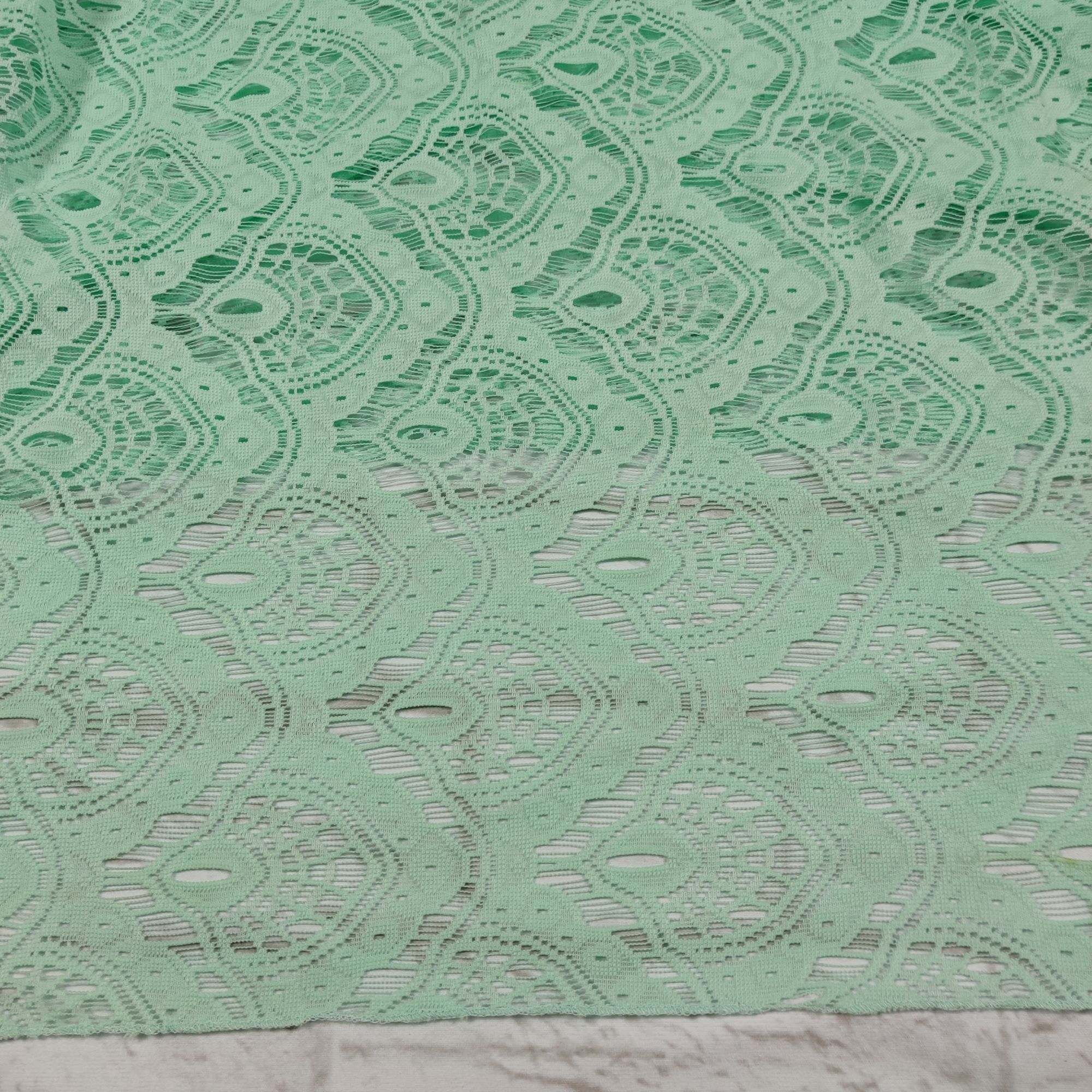 Other Mint Green Lace Infinity Scarf Lightweight Loop Circle Scarf Size ONE SIZE - 5 Thumbnail