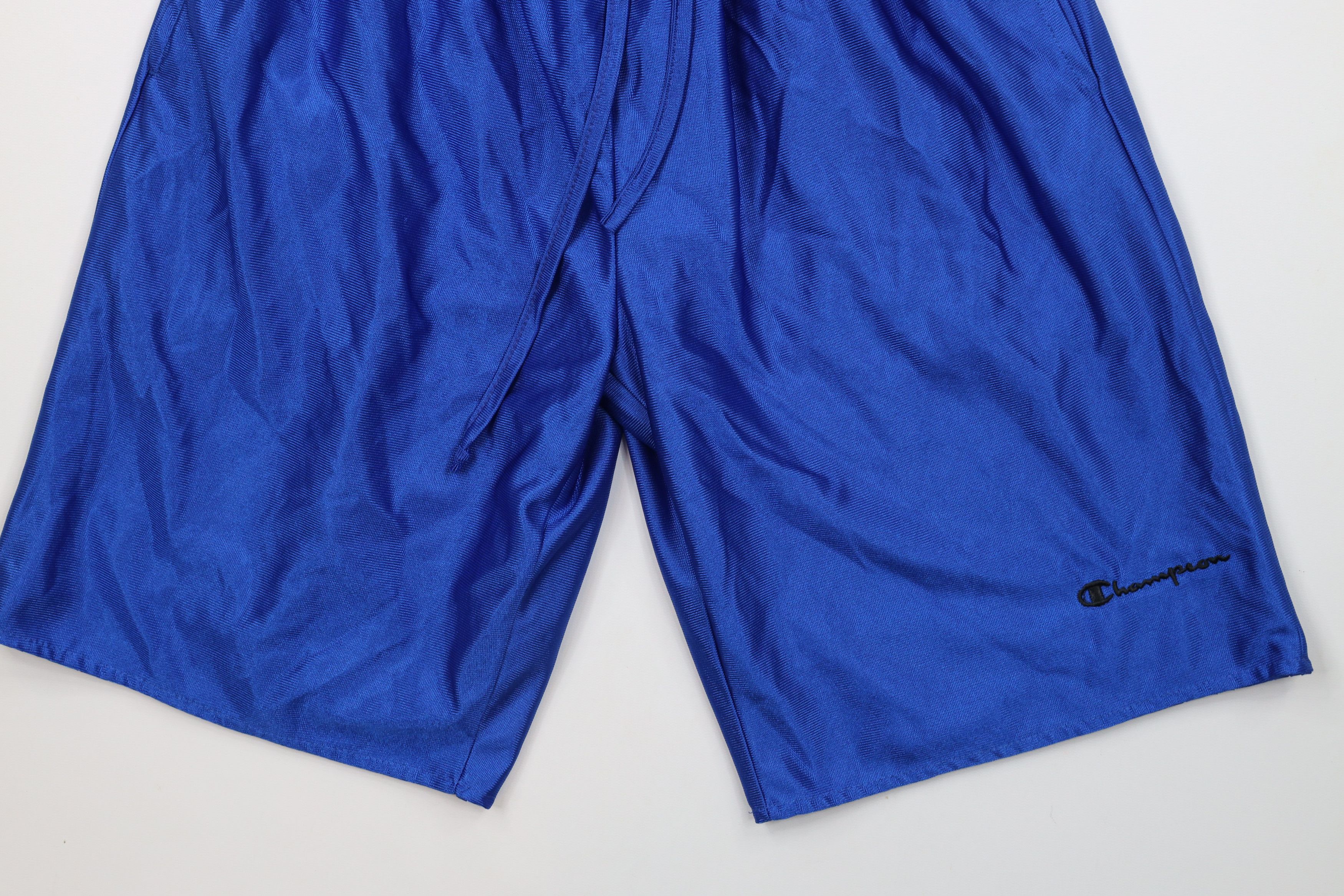 Champion × Vintage Vintage 90s Champion Reversible Basketball Shorts Royal Blue Size US 30 / EU 46 - 4 Thumbnail