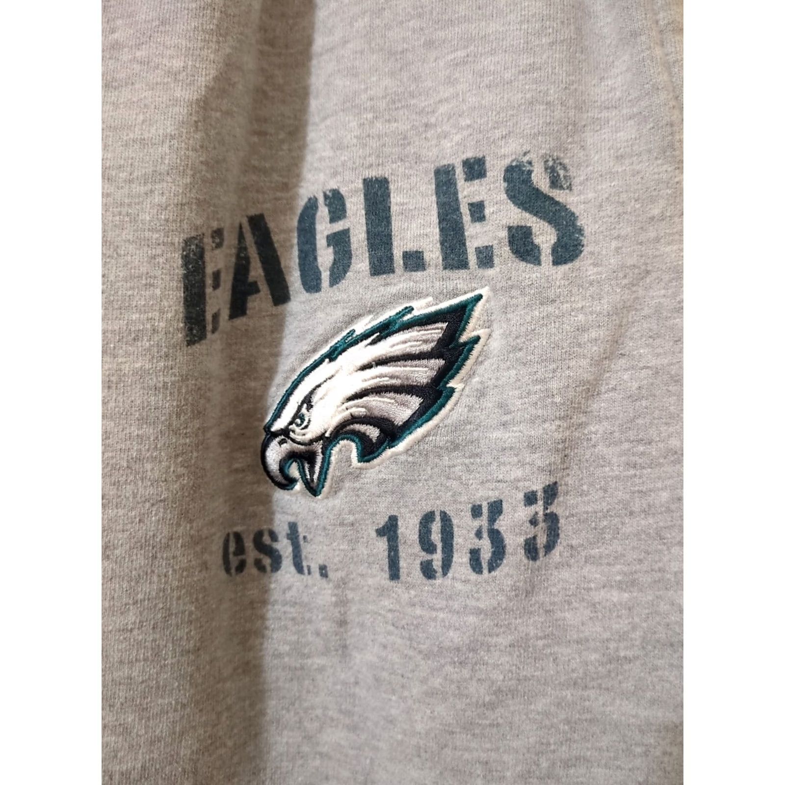 Vintage VINTAGE Team Apparel Philadelphia Eagles Small Sweatpants Drawstring Pockets Gray Size US 29 - 2 Thumbnail