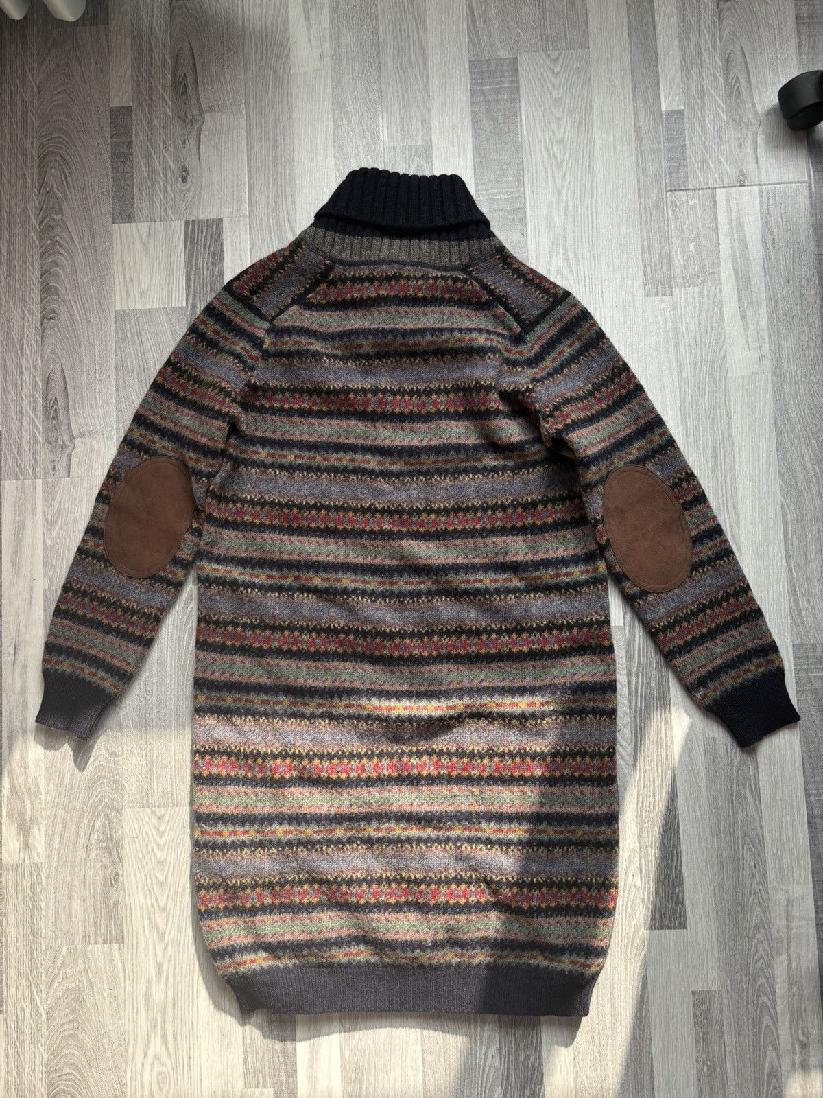 Comme des Garcons × Junya Watanabe Junya Watanabe MAN Pink 2012AW Long Knitted Sweater Size US M / EU 48-50 / 2 - 6 Thumbnail