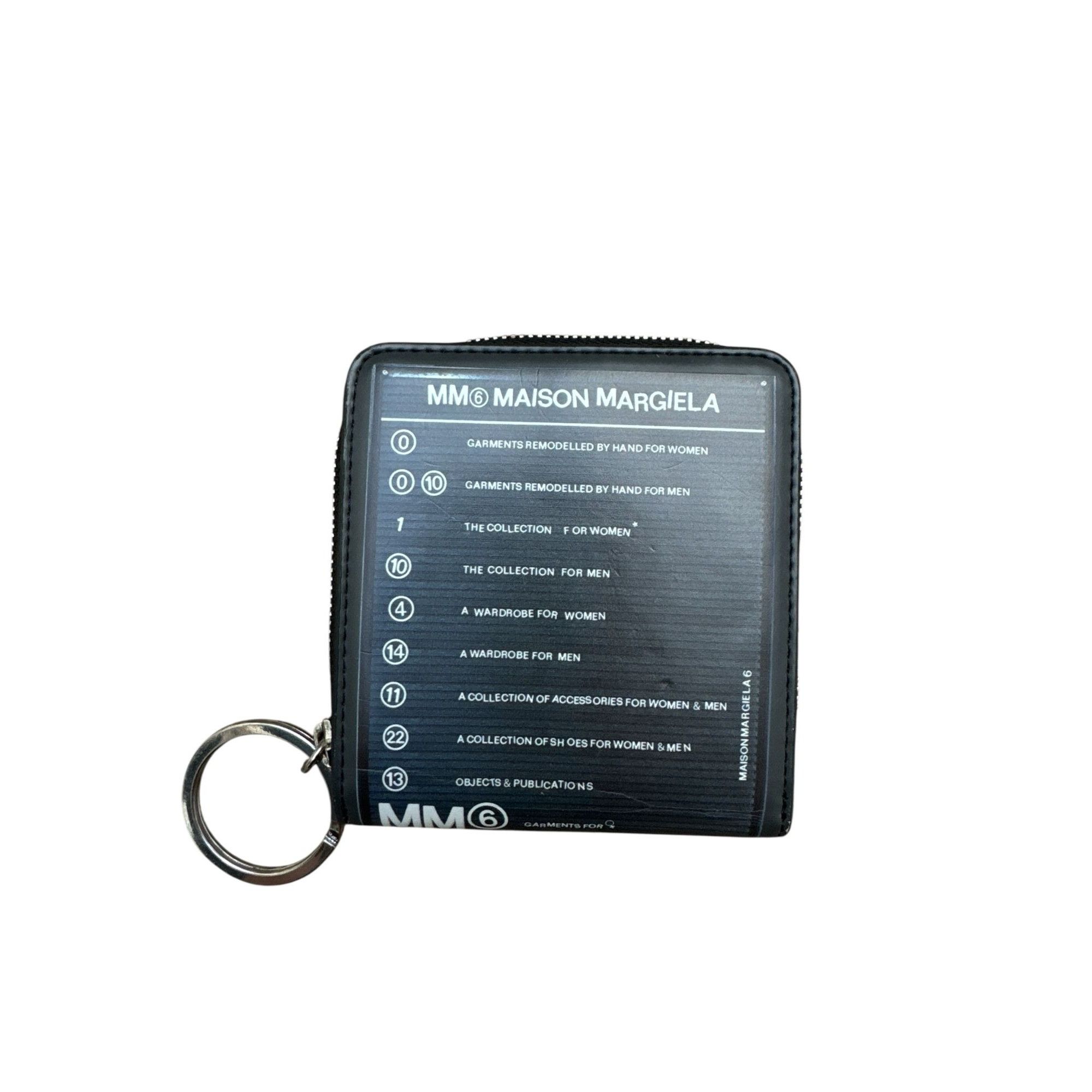 Maison Margiela Black Leather Wallet with Key Ring Size ONE SIZE - 1 Thumbnail