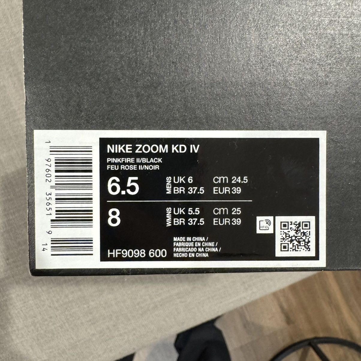Nike KD4 “Aunt Pearl” Size US 6.5 / EU 39-40 - 7 Thumbnail
