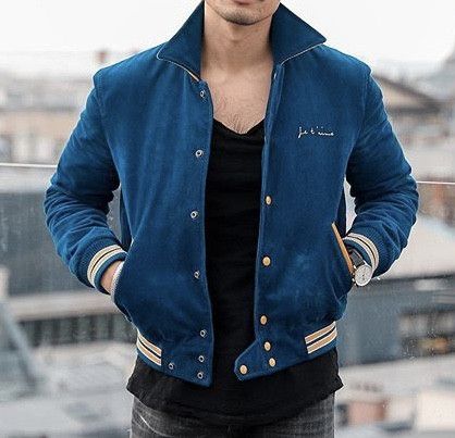 Saint Laurent Je T'aime Corduroy Bomber