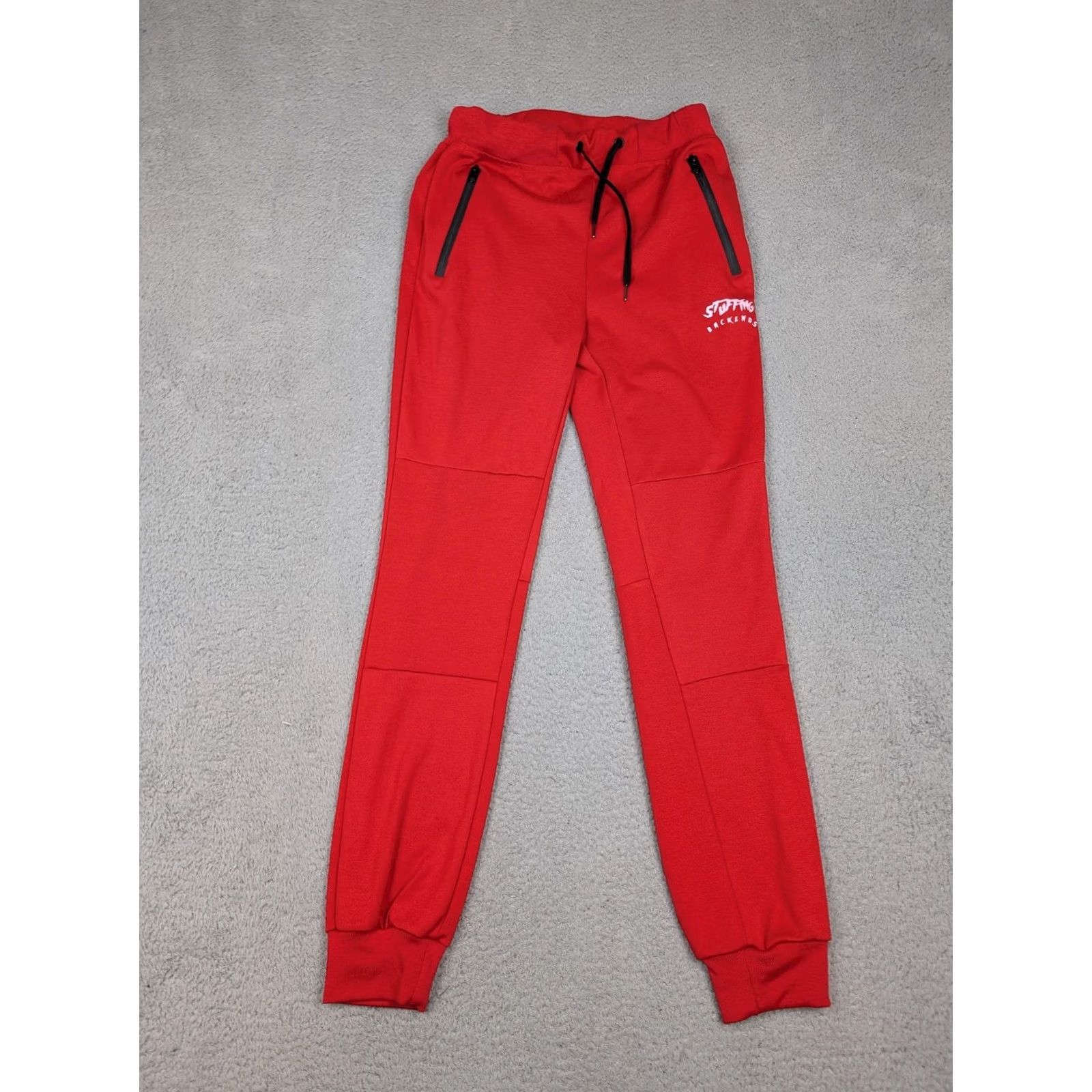 Vintage Riflessi Pants Mens S Red Jogger Sweatpants Zip Pockets Knit Elastic Waist Pockets Casual Activewear Summer? No - keep clarity Size US 29 - 2 Thumbnail
