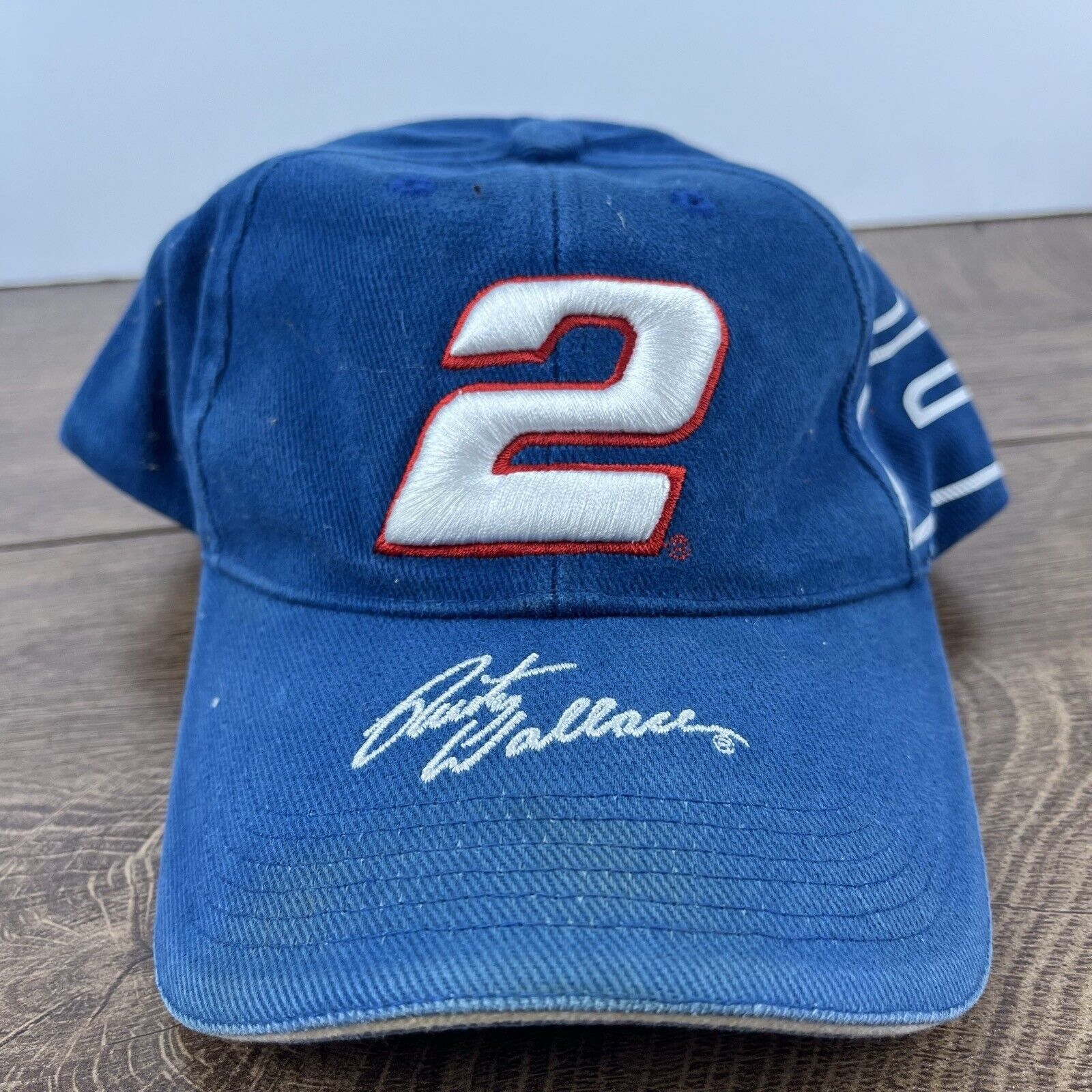 Other Rusty Wallace #2 Car Hat NASCAR Blue Adjustable Hat Blue Adu Size ONE SIZE - 1 Thumbnail